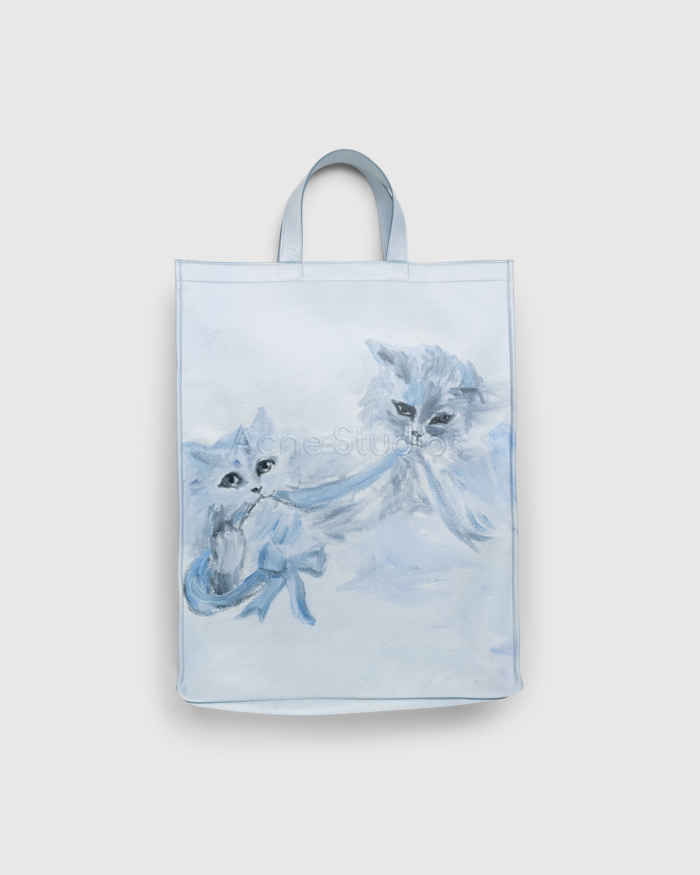 Cotton Standing Cat Pattern Tote Bag