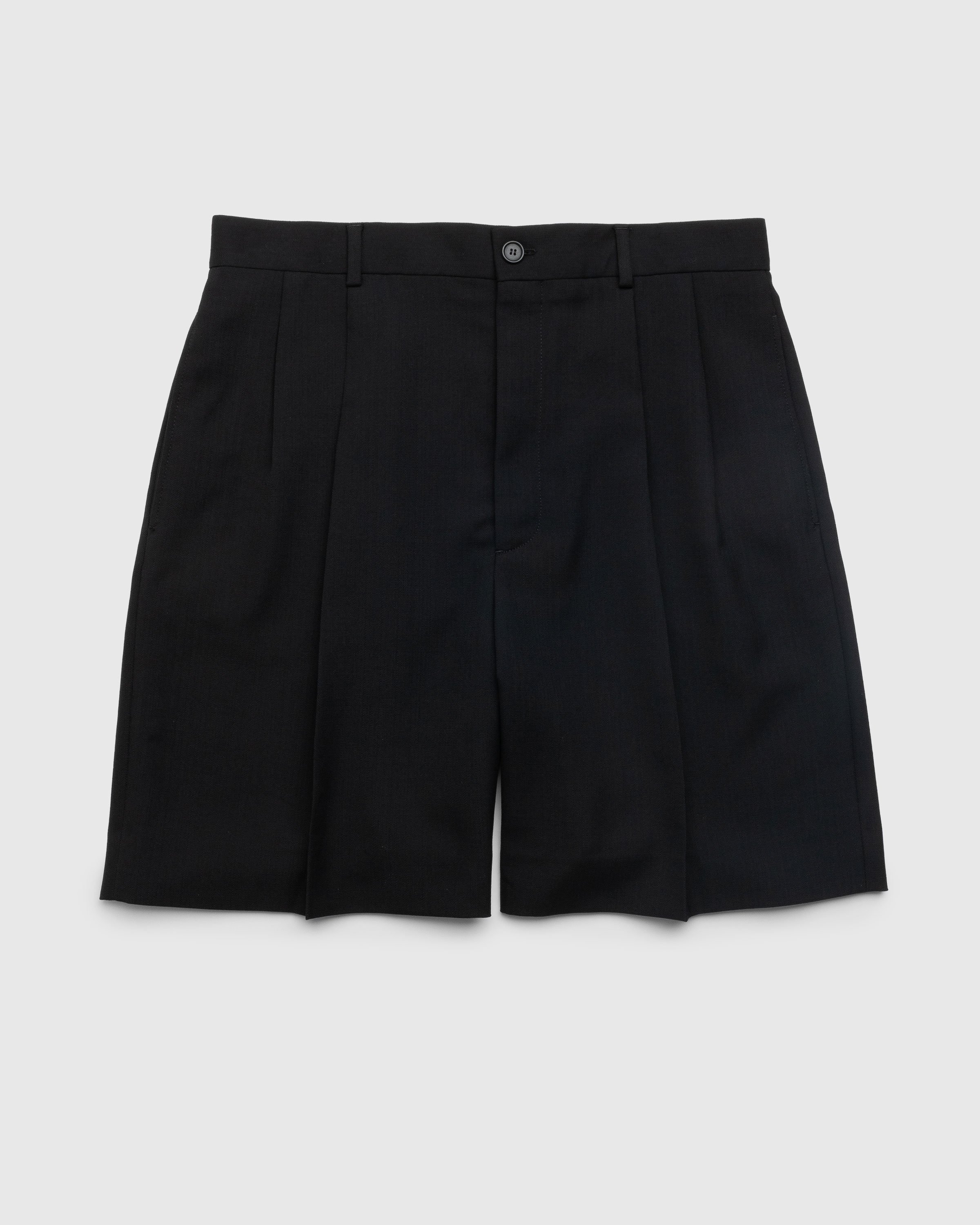 Acne Studios – Tailored Pleated Shorts Black | Highsnobiety Shop