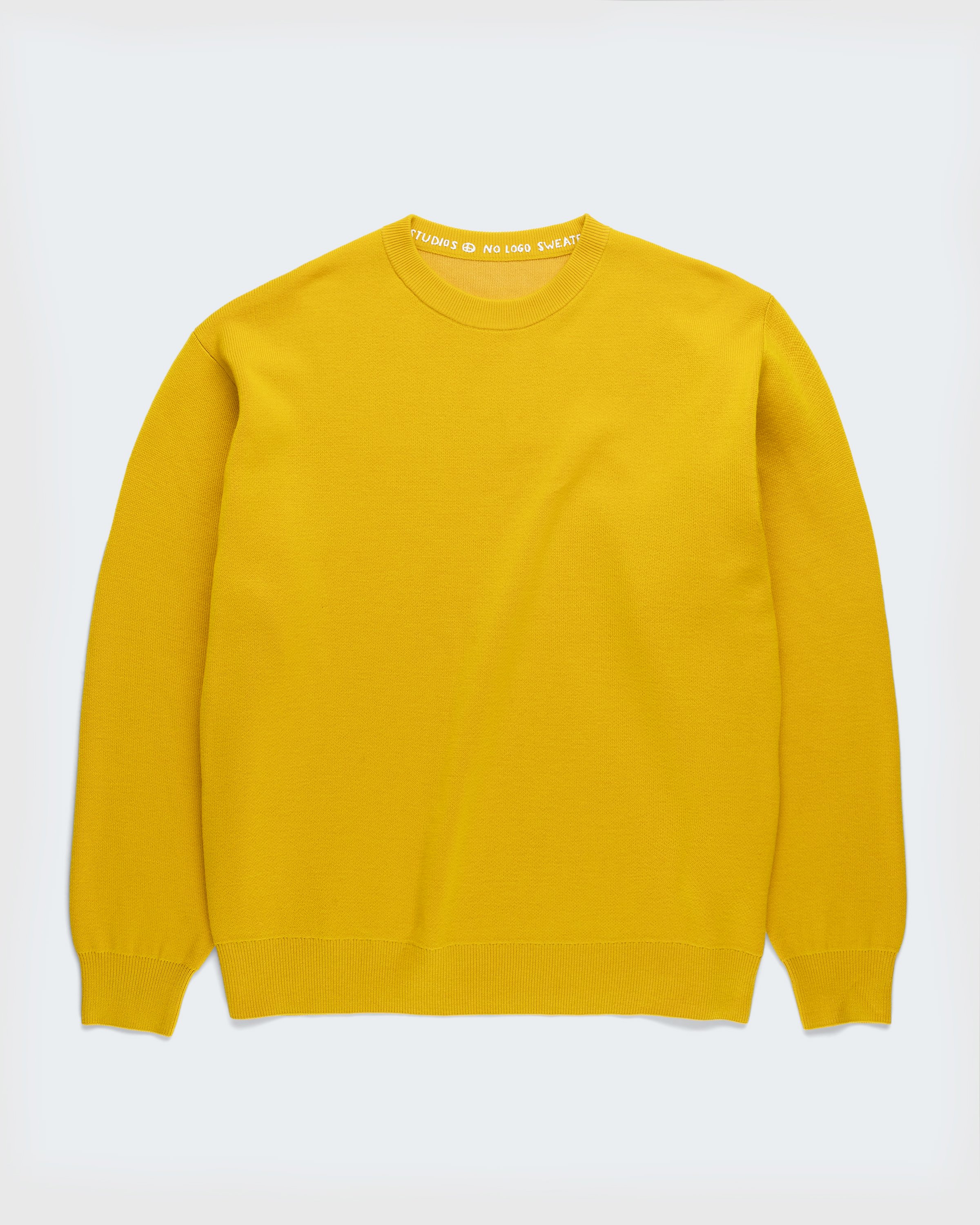 Yellow Seamless Sweater by Universal Works on Sale