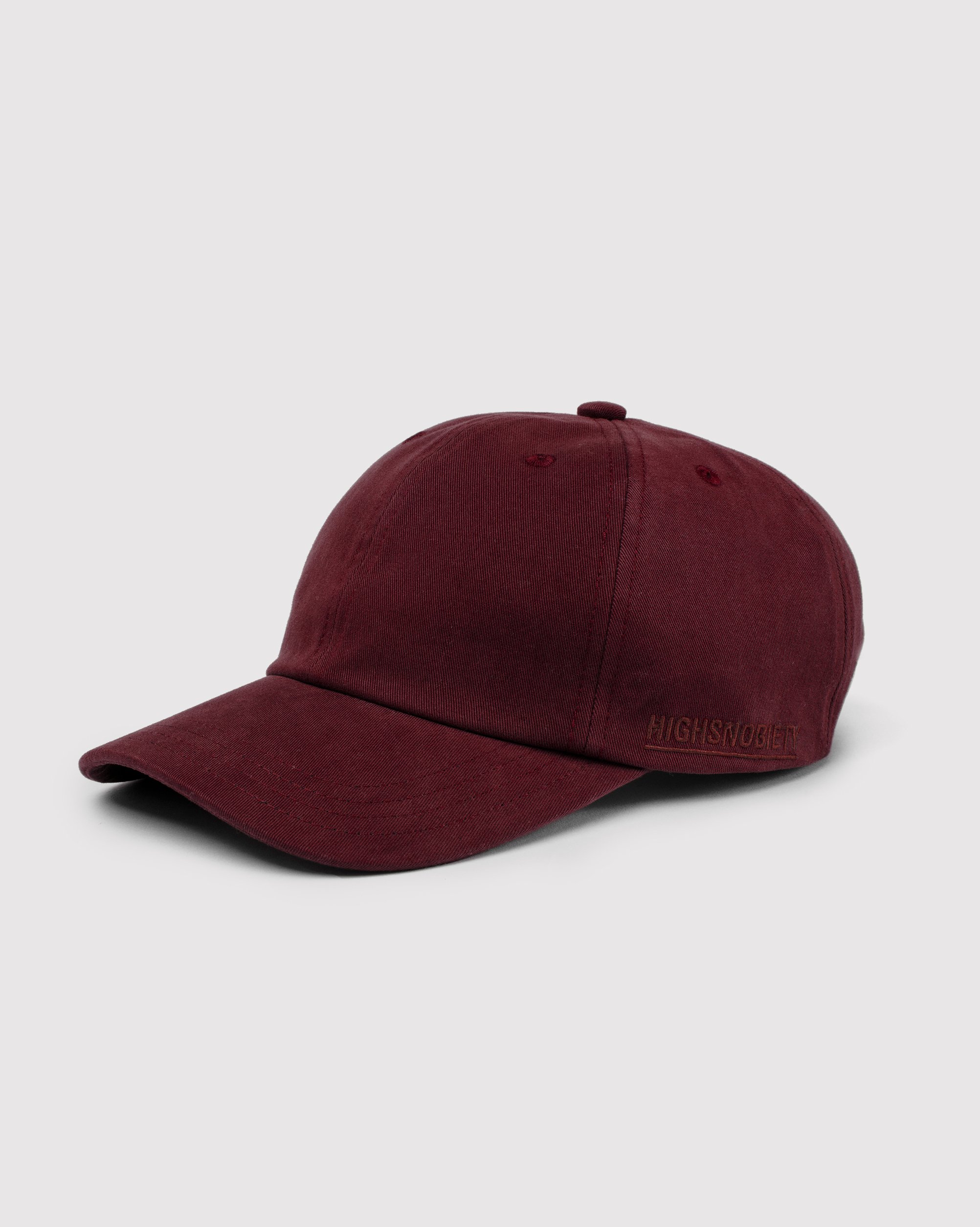 burgundy hat