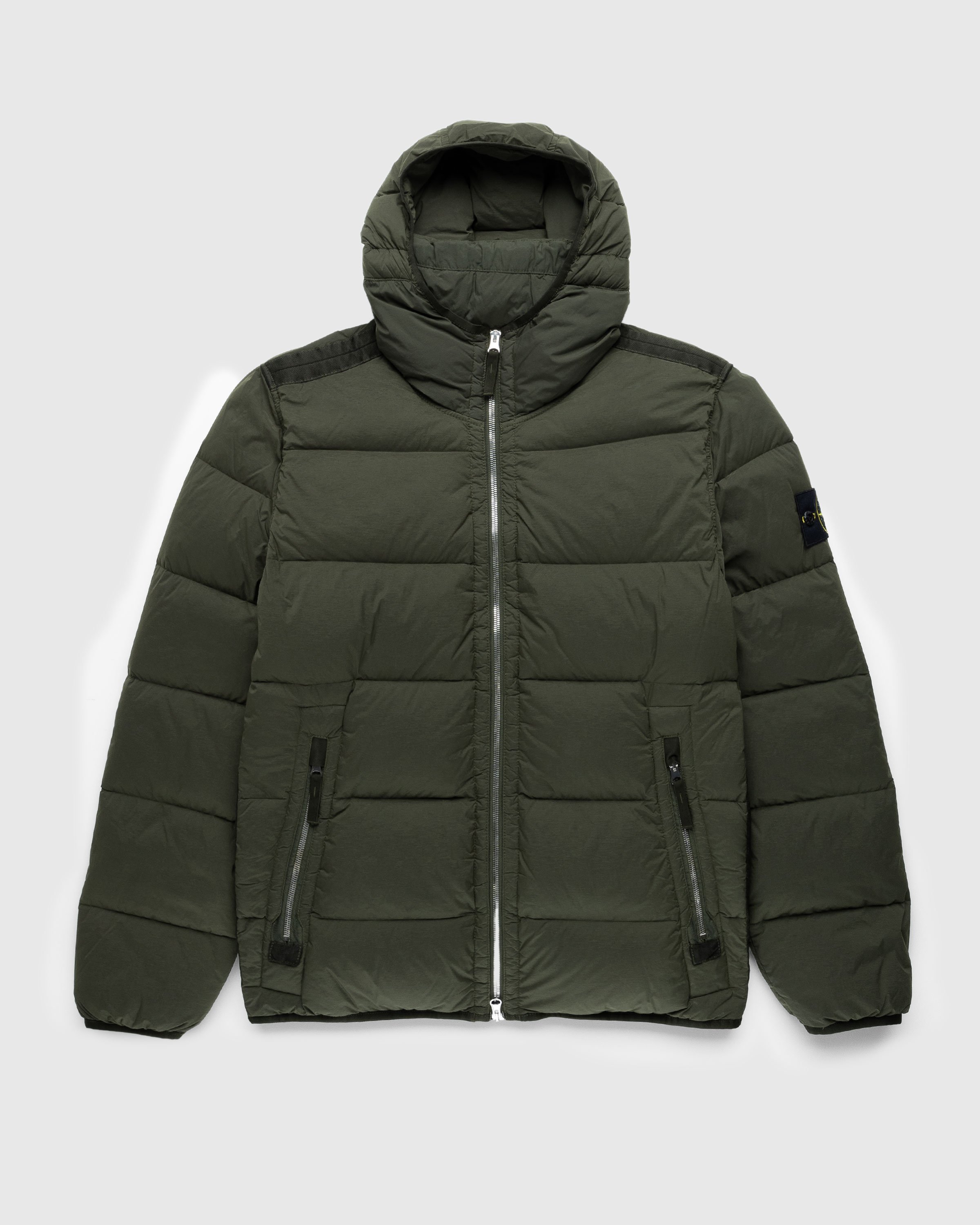 Stone Island – Real Down Jacket Olive | Highsnobiety Shop