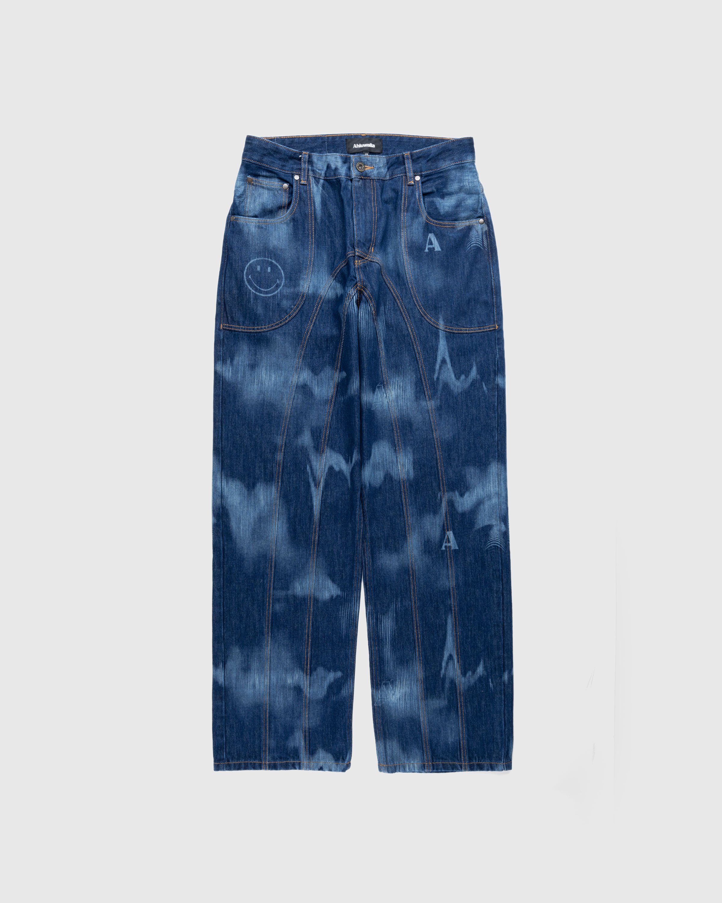 Buy Ahluwalia Blue Laser Low Rise Jeans - Stanly Blue At 52% Off