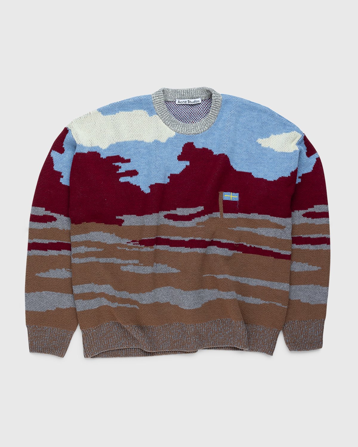 acne studios brown moletom com capuz