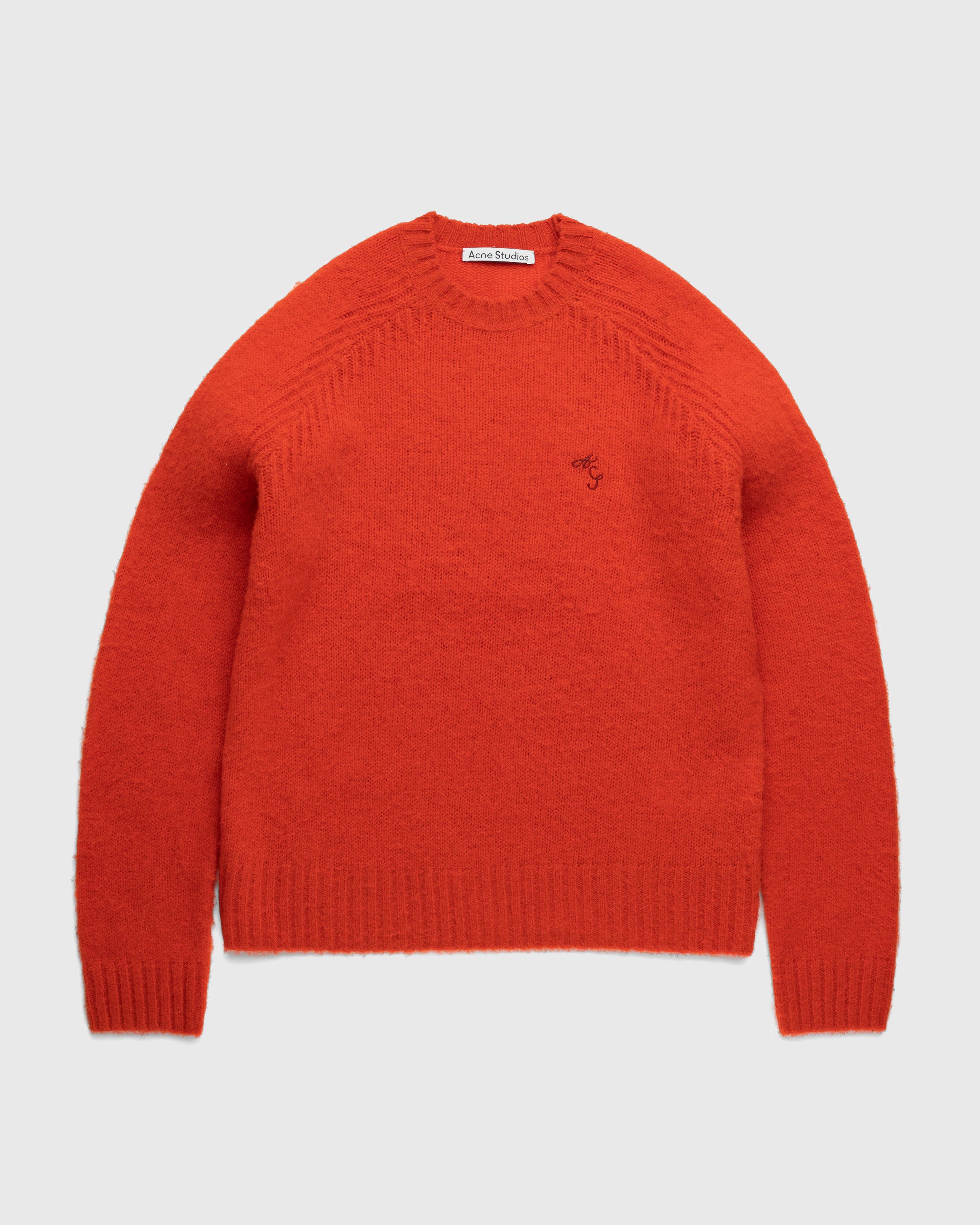 Acne studios red store sweater