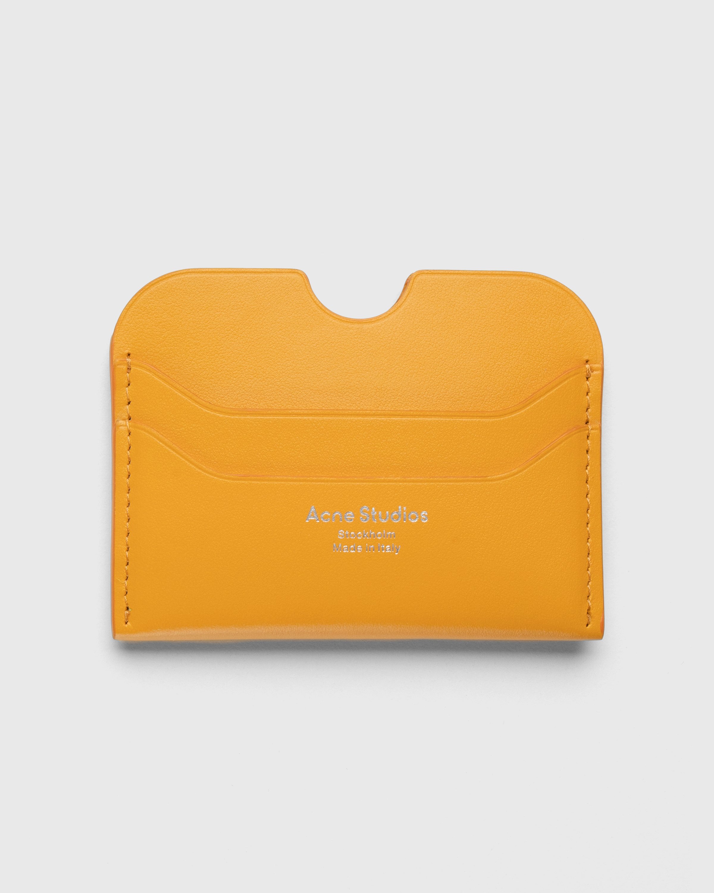 Acne Studios Leather Card Holder Orange Highsnobiety Shop