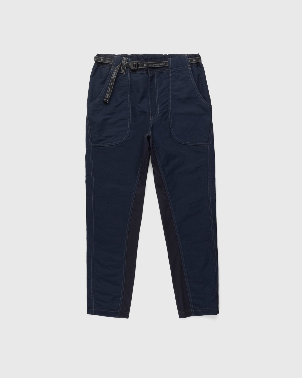 And Wander – 60/40 Cloth Rib Pants Navy | Highsnobiety Shop
