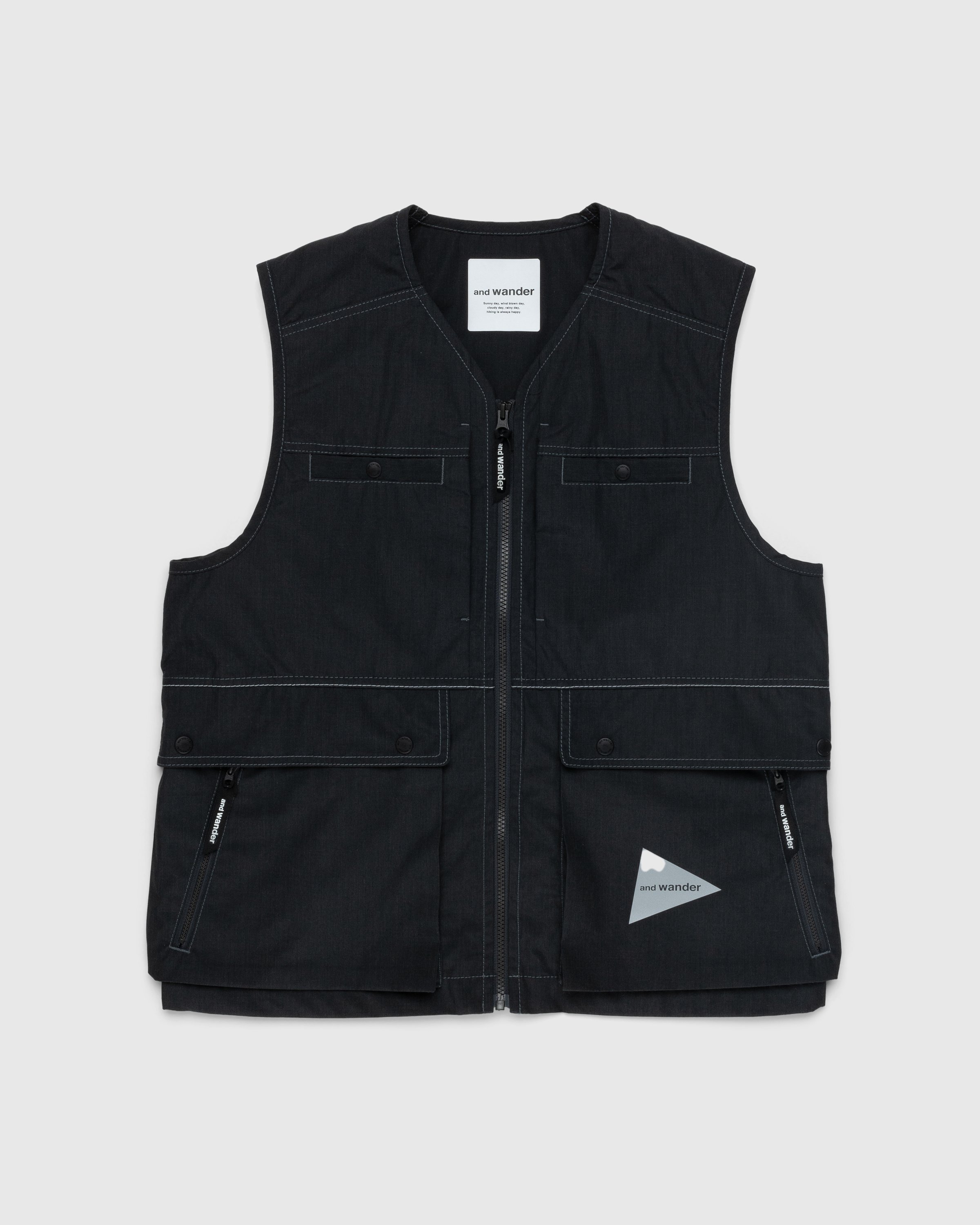 And Wander – Tough Nylon Vest Charcoal | Highsnobiety Shop