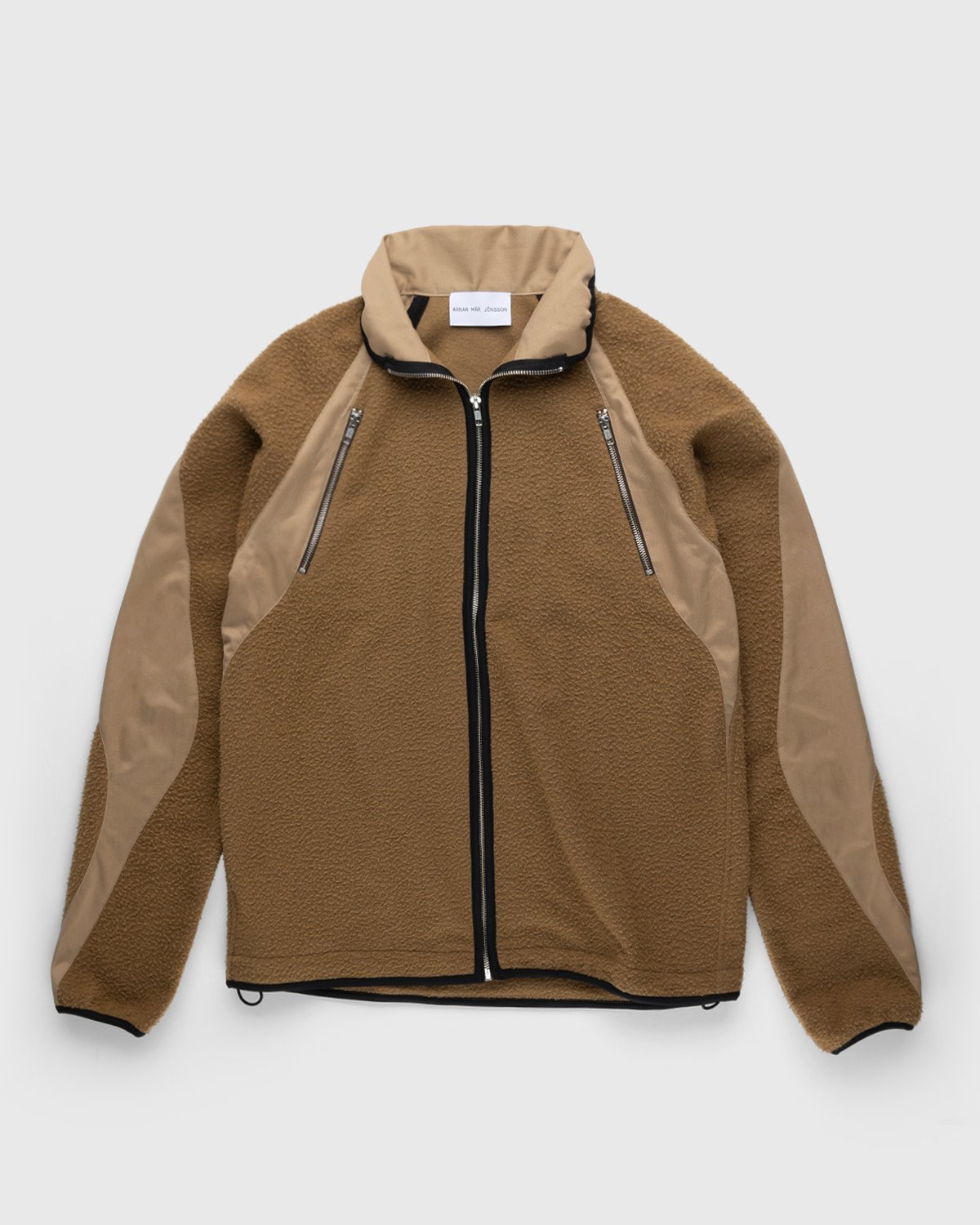 Arnar Mar Jonsson – Wool Ventile Panelled Tracktop Caramel