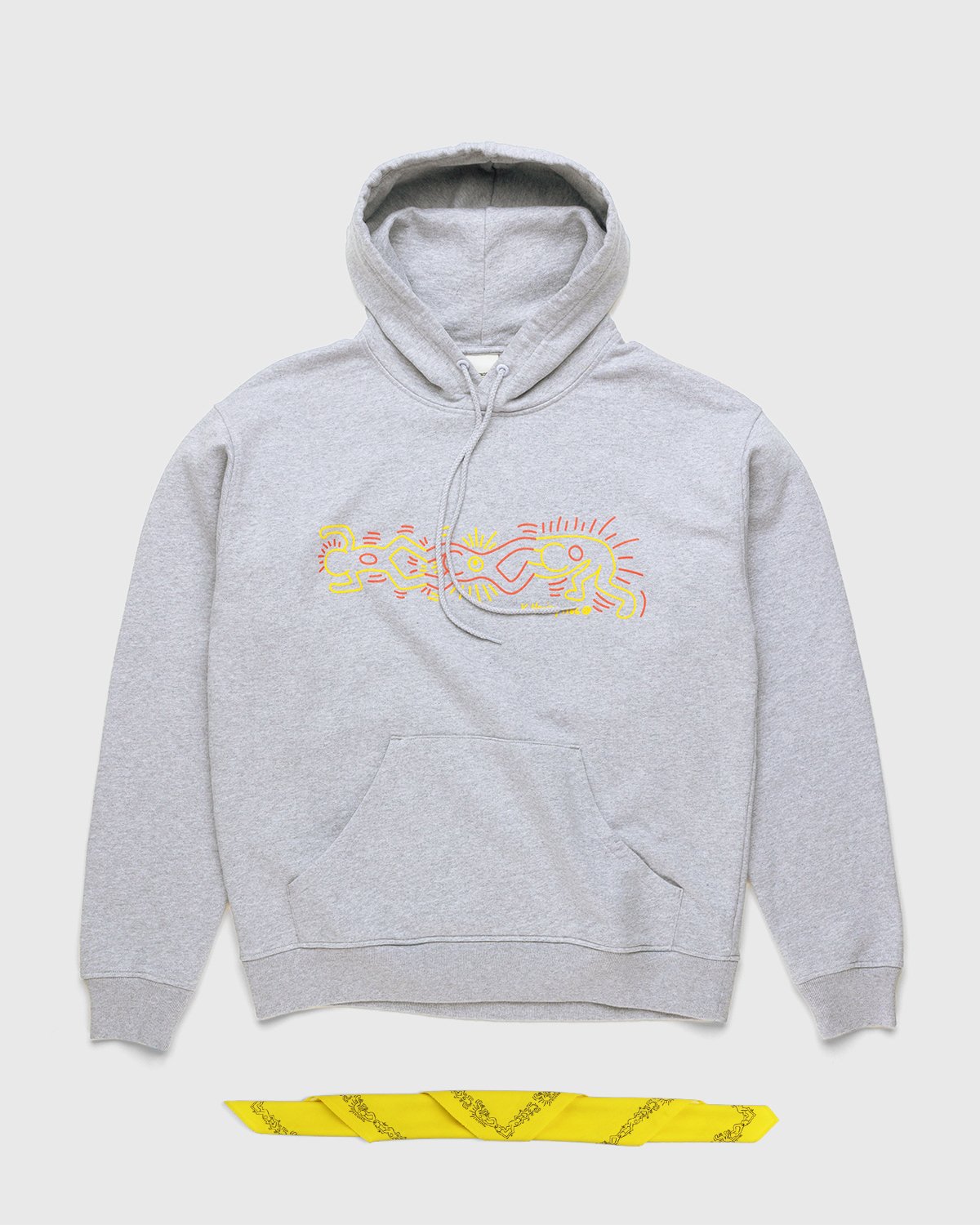 Highsnobiety Keith Haring Hoodie Grey Highsnobiety Shop