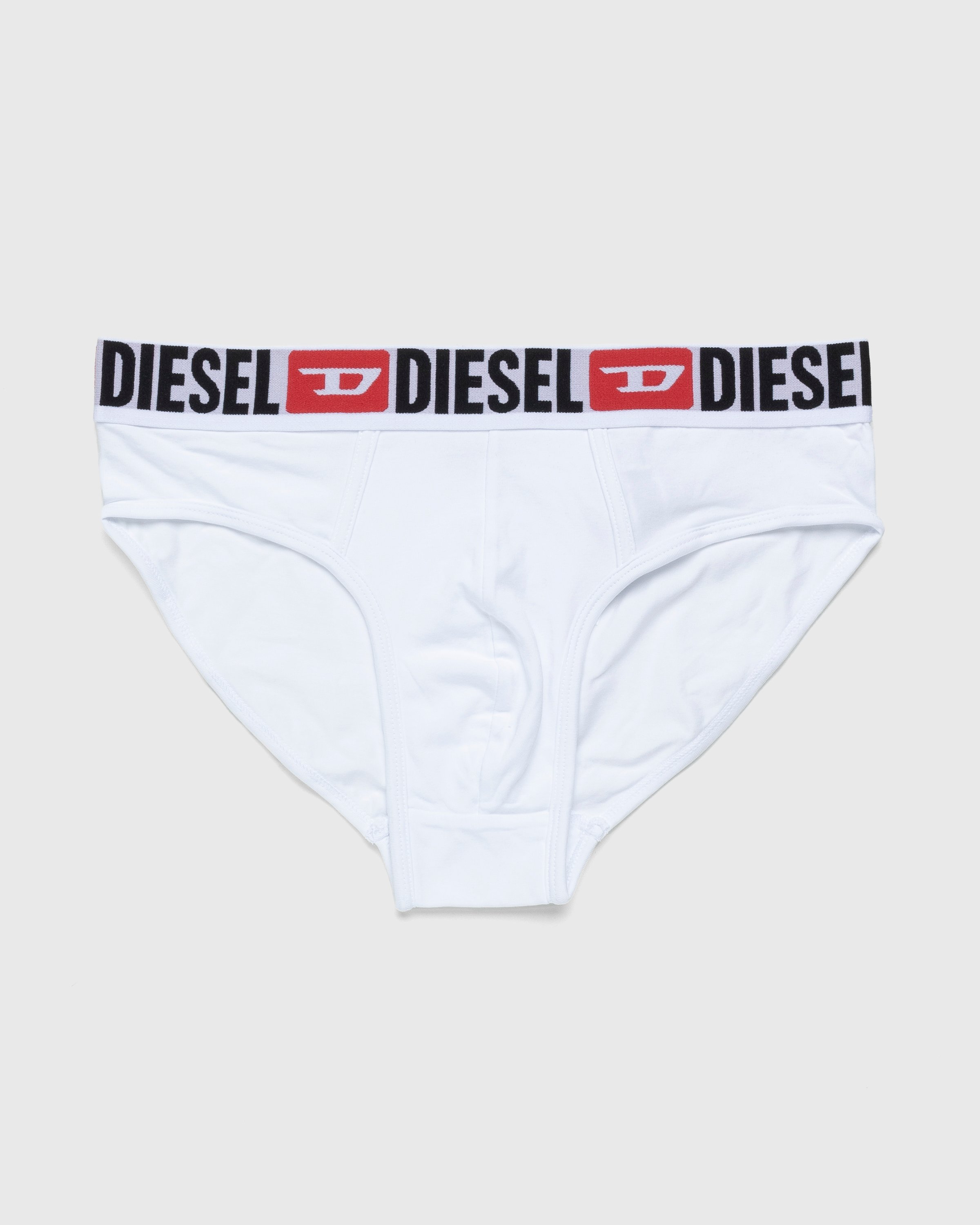 Diesel 3-Pack Denim Division Briefs, Black/Grey/Red