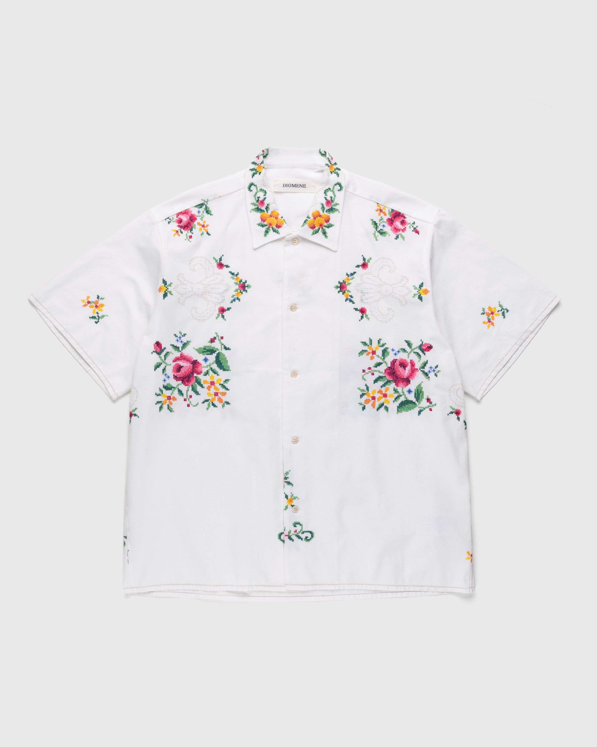 Diomene by Damir Doma – Embroidered Vacation Shirt White