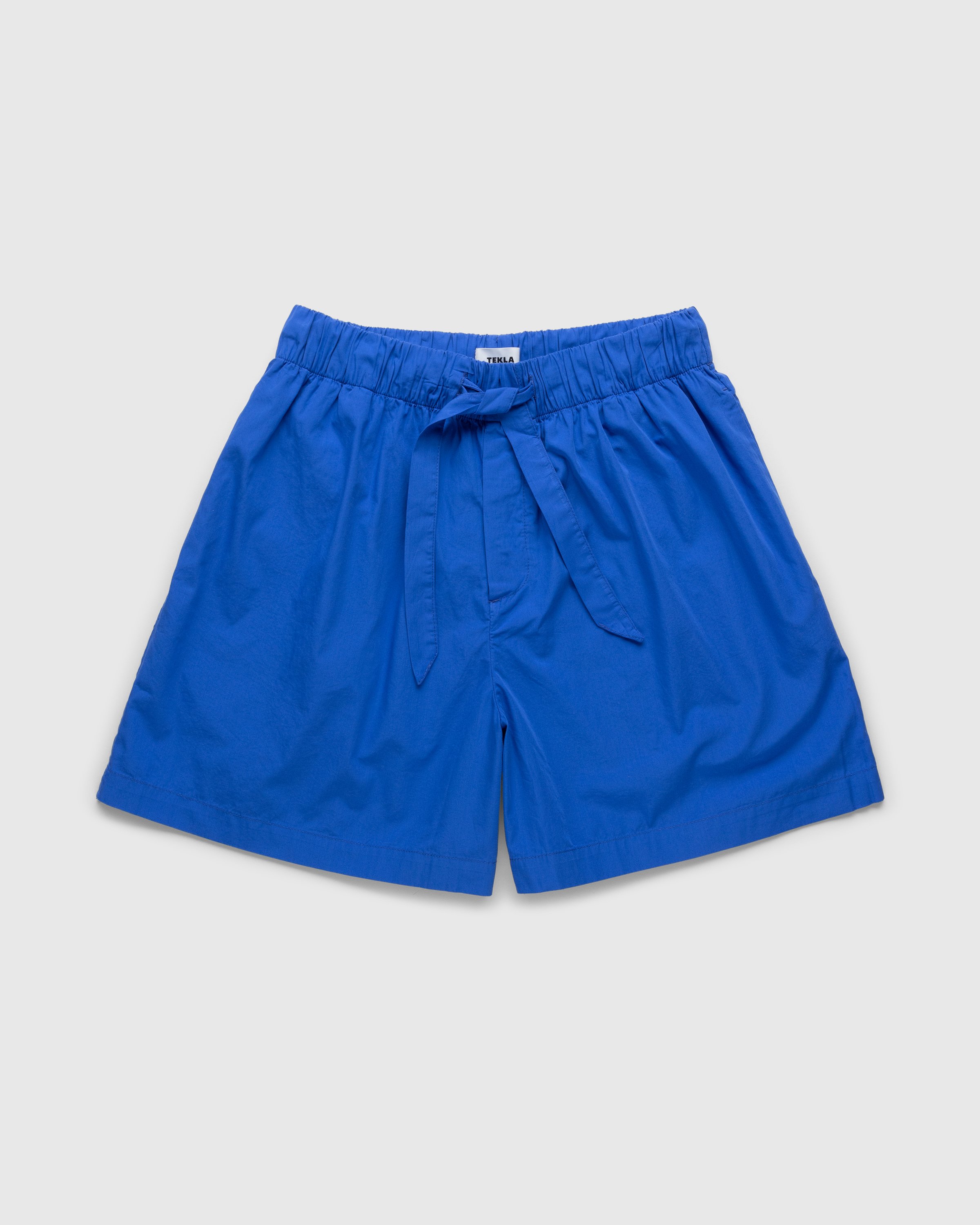Tekla Cotton Poplin Pyjamas Shorts Royal Blue Highsnobiety Shop