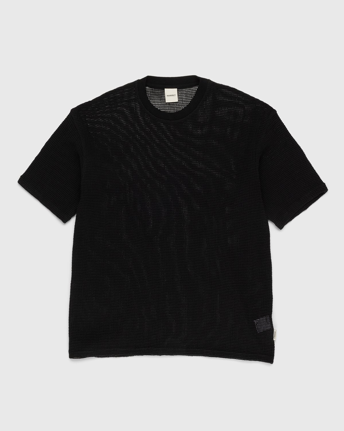 Highsnobiety – Knit Mesh Jersey T-Shirt  Black