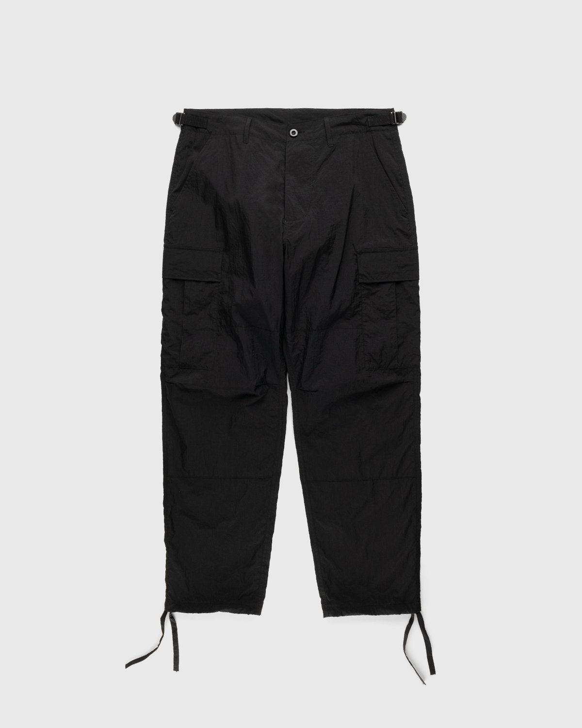 Water-Resistant Ripstop Cargo Pants Black