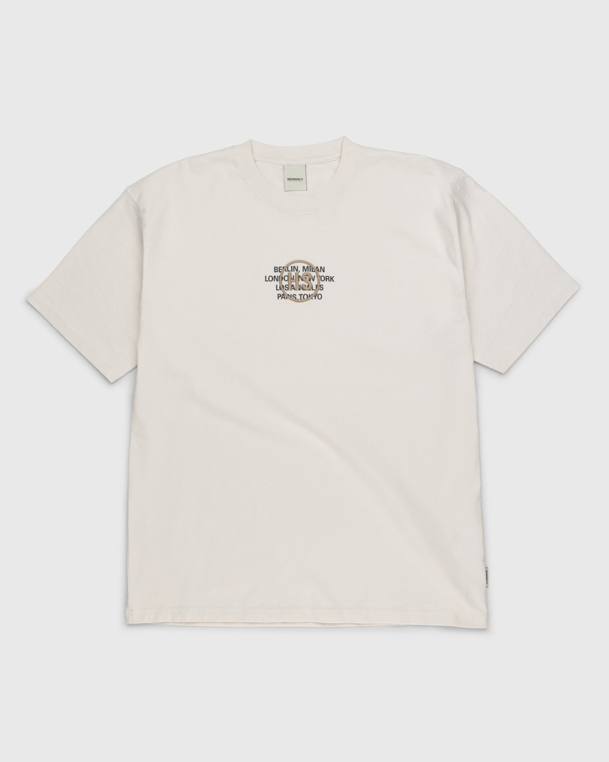Highsnobiety – Logo T-Shirt Natural | Highsnobiety Shop