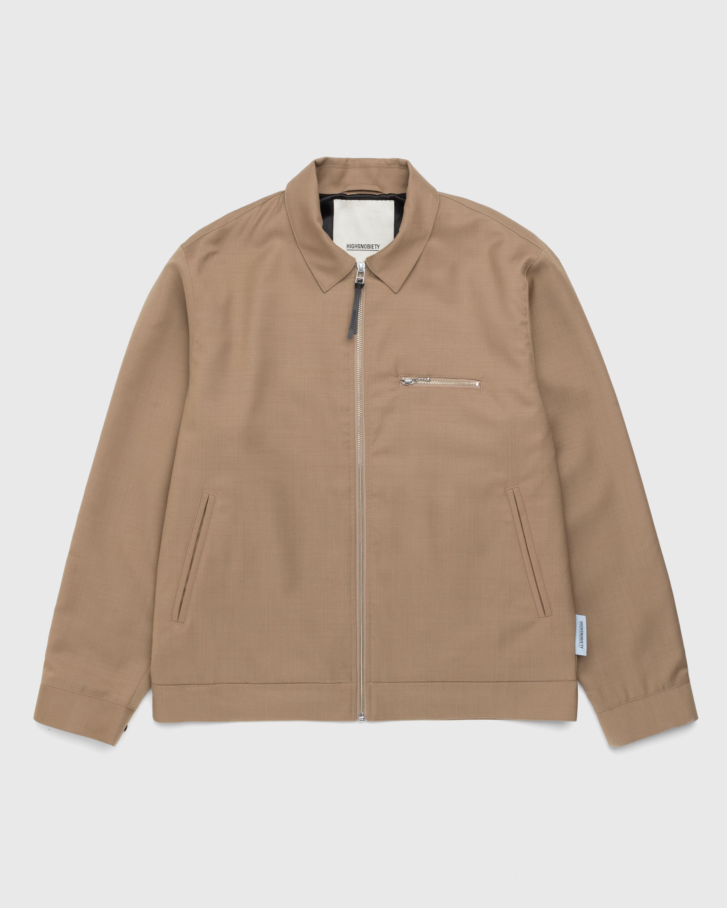 Highsnobiety – Tropical Wool Zip Jacket Sand | Highsnobiety Shop