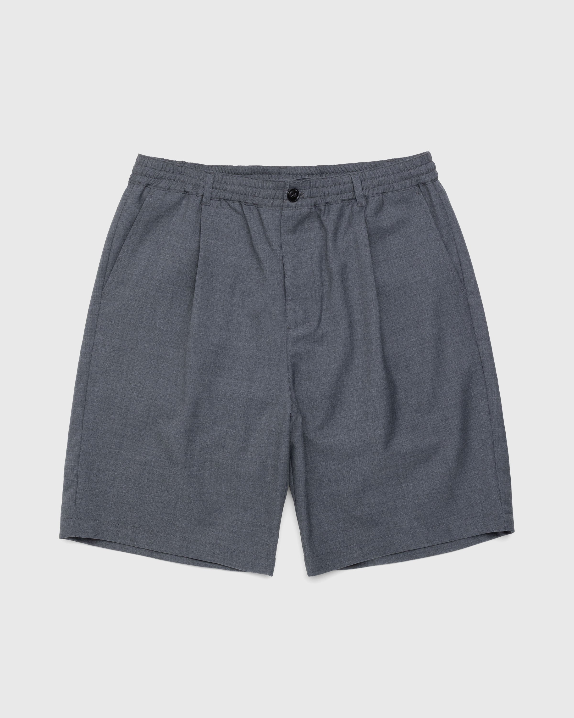 Tropical Wool Elastic Shorts Grey | Highsnobiety Shop - Highsnobiety