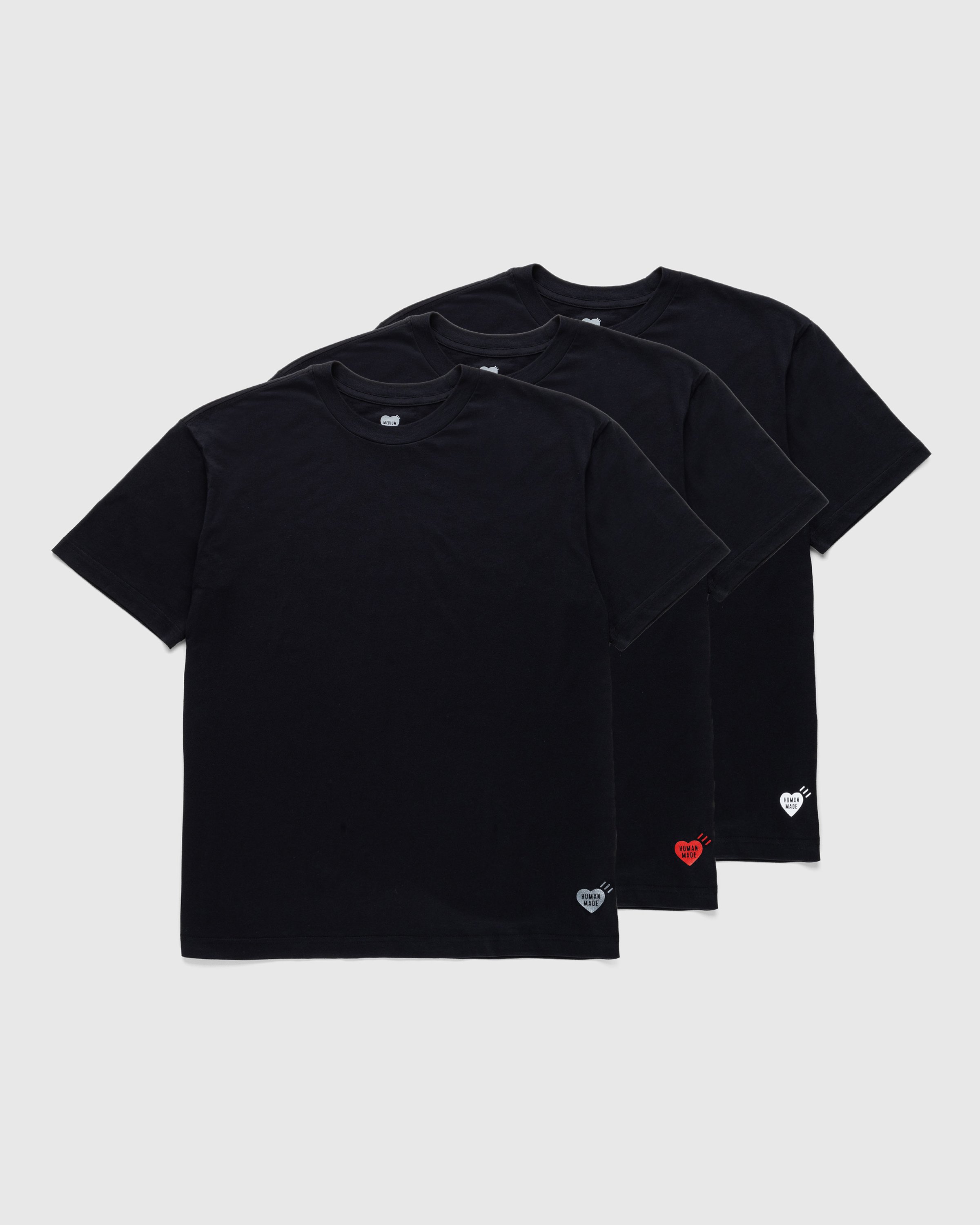 Human Made – 3PACK T-SHIRT SET Black | Highsnobiety Shop