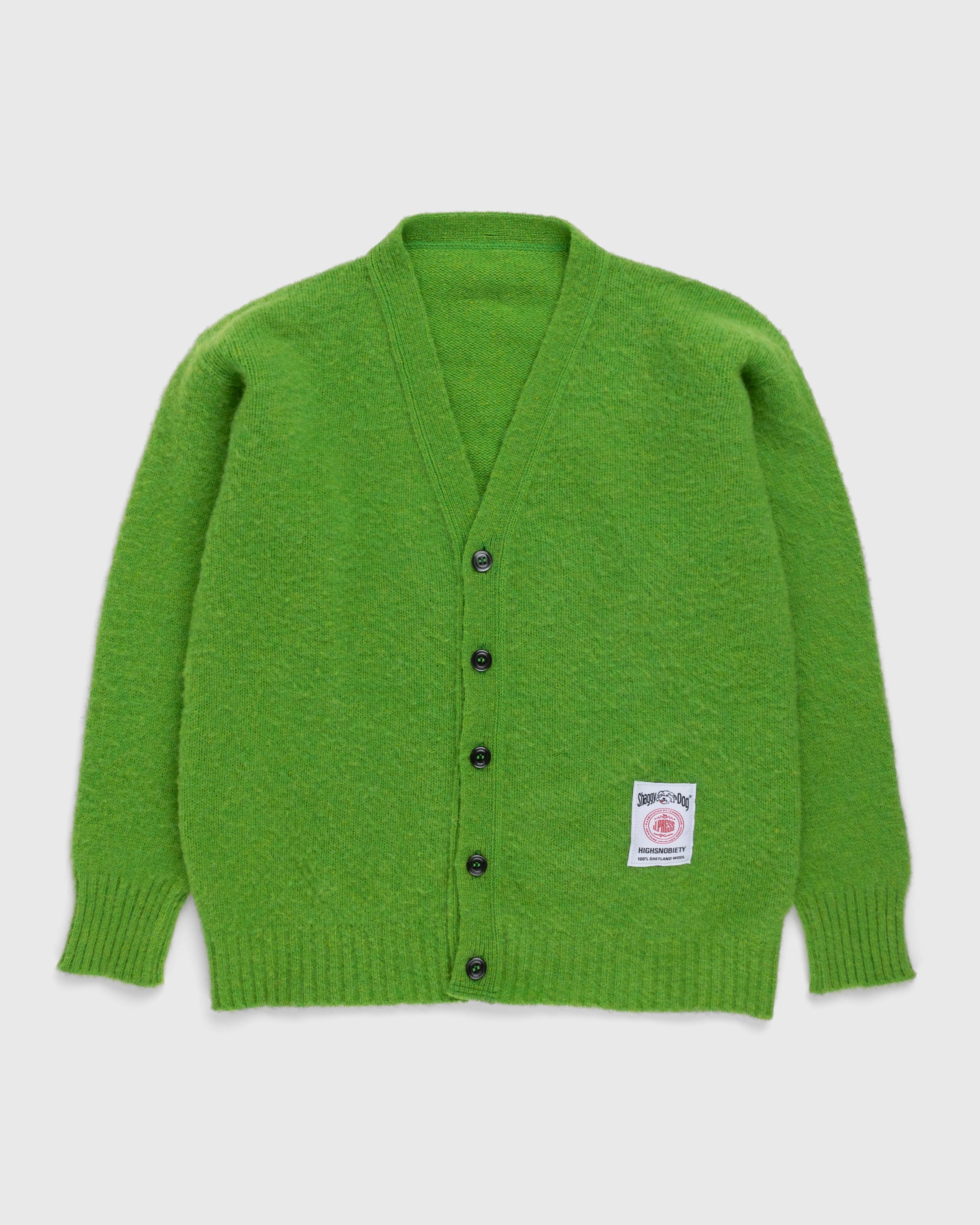 J. Press x Highsnobiety – Shaggy Dog Cardigan Green