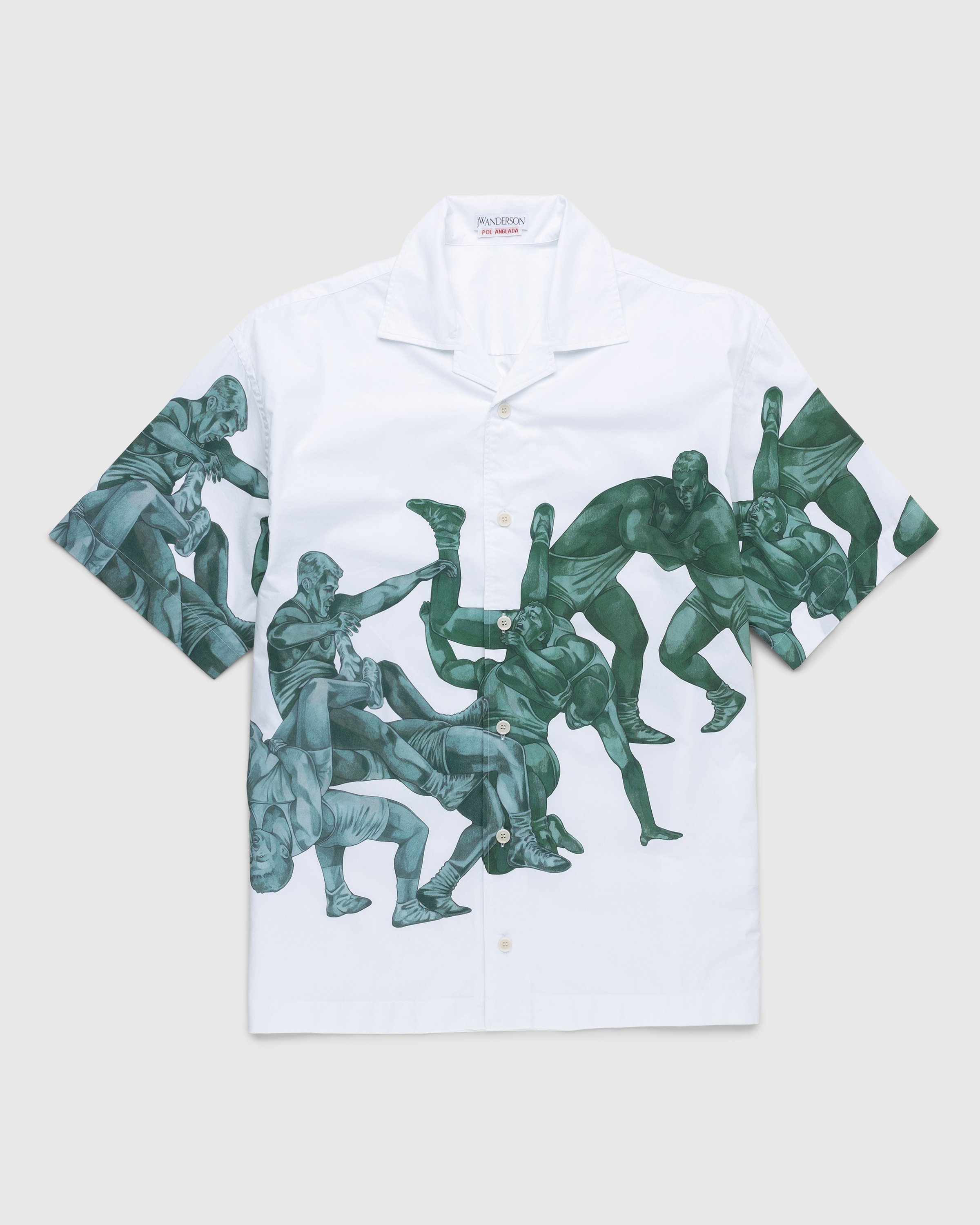 J.W. Anderson – Pol Print Short Sleeve Shirt White | Highsnobiety Shop