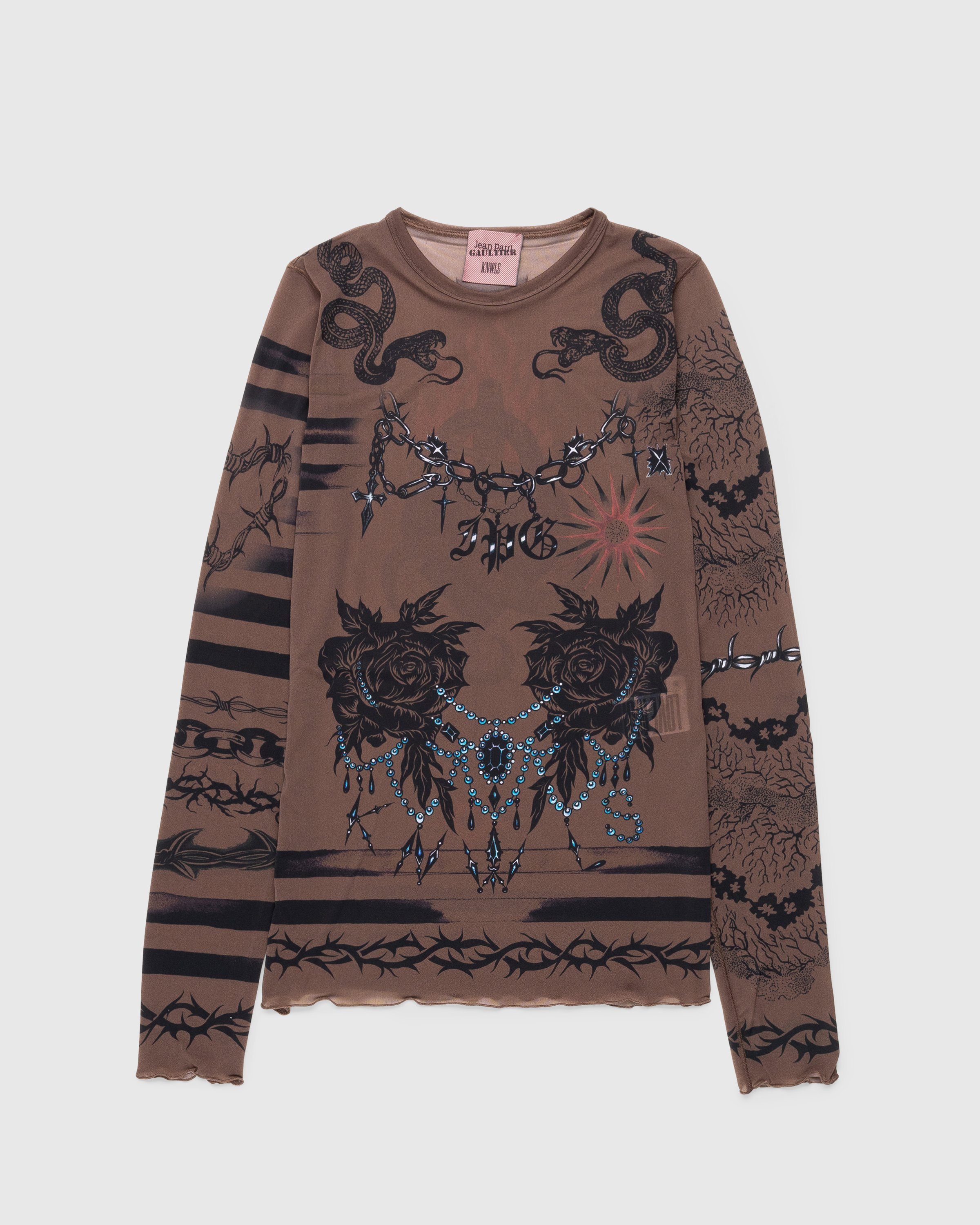 Jean Paul Gaultier – Trompe l'oeil Tattoo Longsleeve Top Ebene