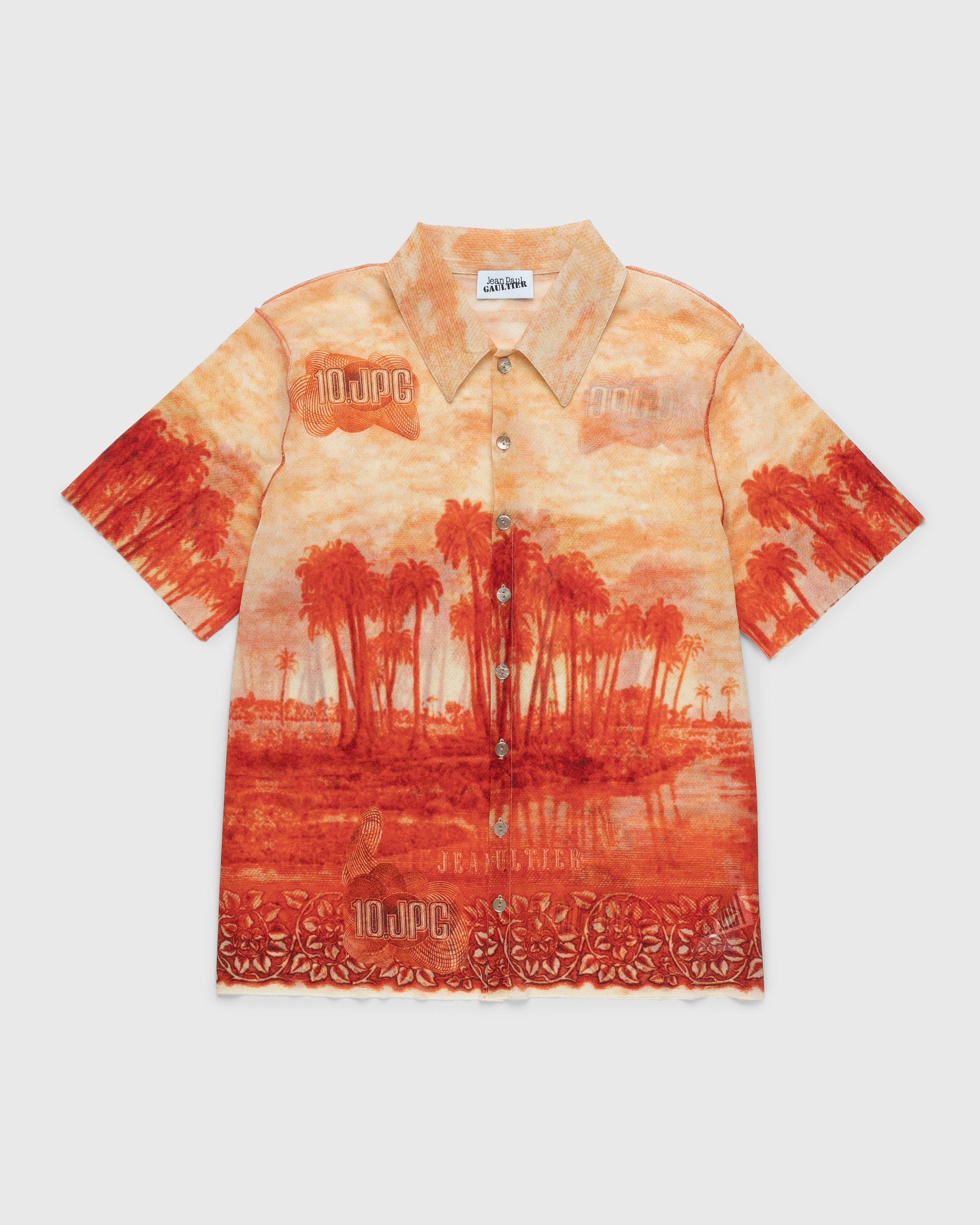 Jean Paul Gaultier – Palm Tree Summer Shirt Ecru/Red | Highsnobiety Shop