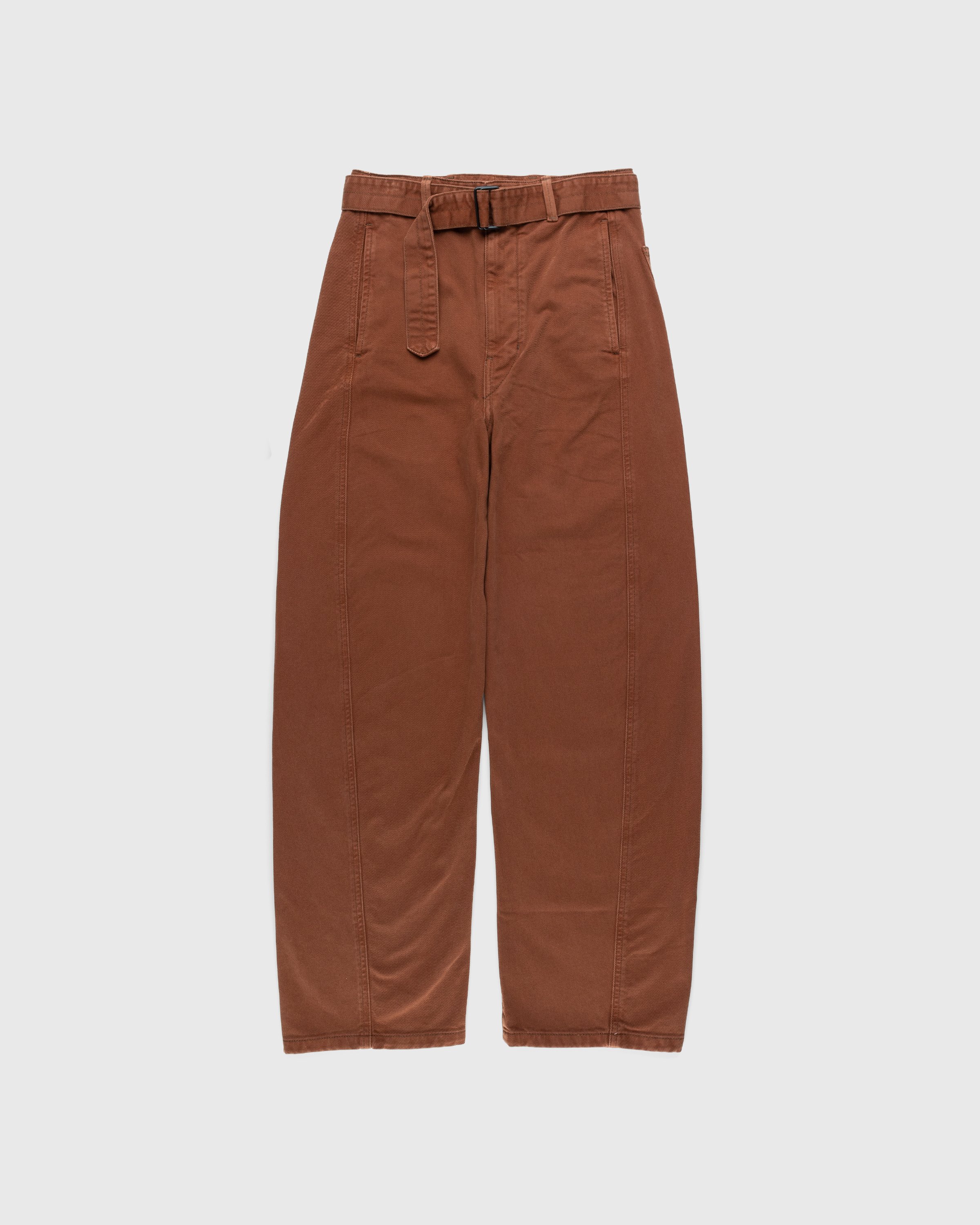 Lemaire – Twisted Belted Pants Brown