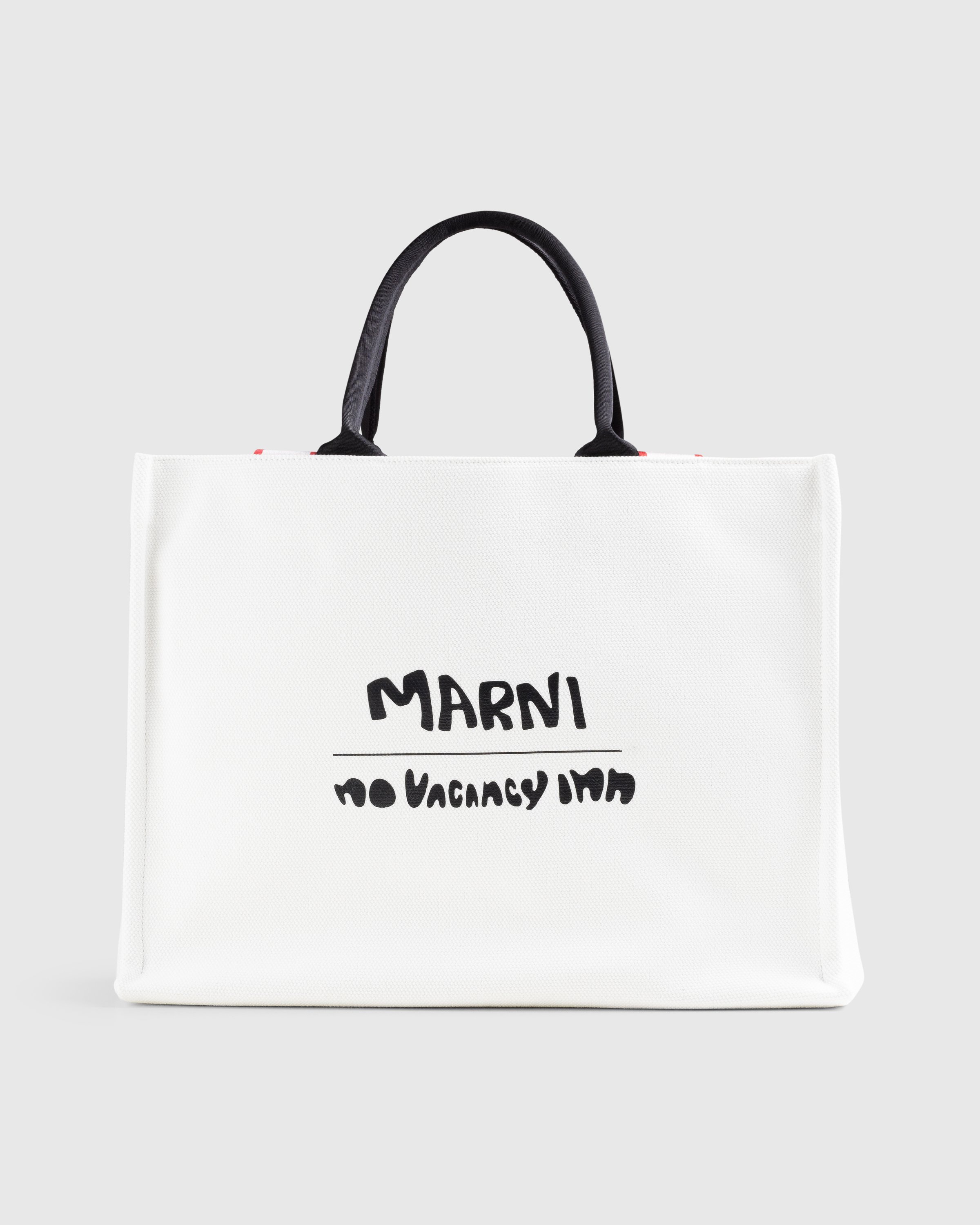 Marni x No Vacancy Inn – Bey Tote Bag Shell/Black | Highsnobiety Shop