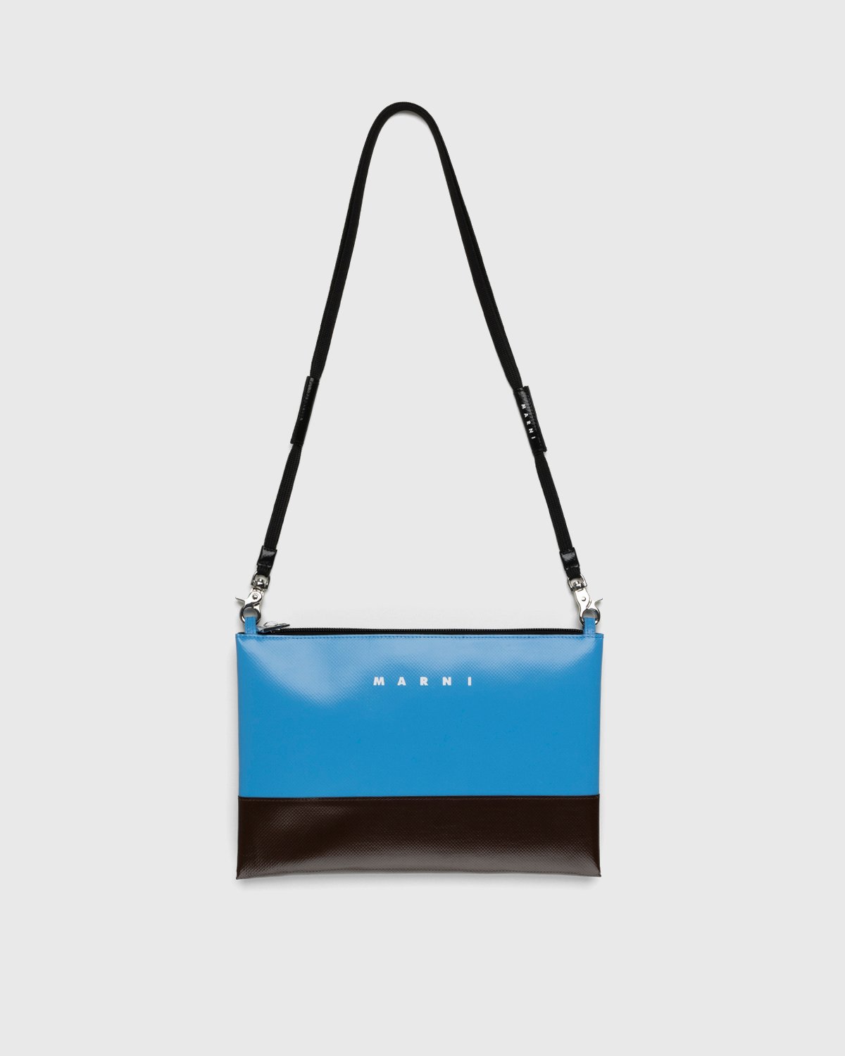 Marni – PVC Tribeca Crossbody Bag Blue Brown