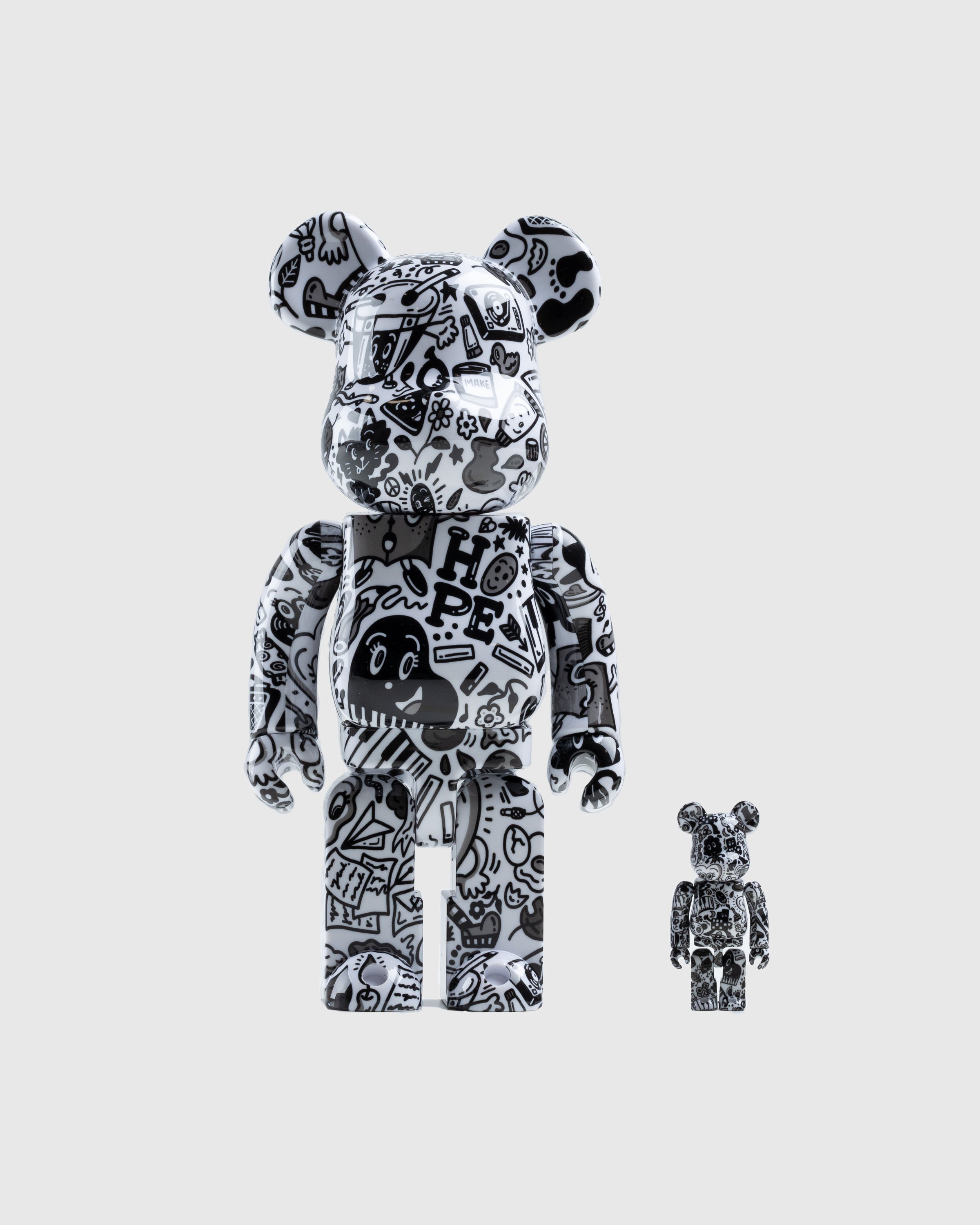 Medicom – Be@rbrick Chocomoo 100% and 400% Set Black | Highsnobiety Shop