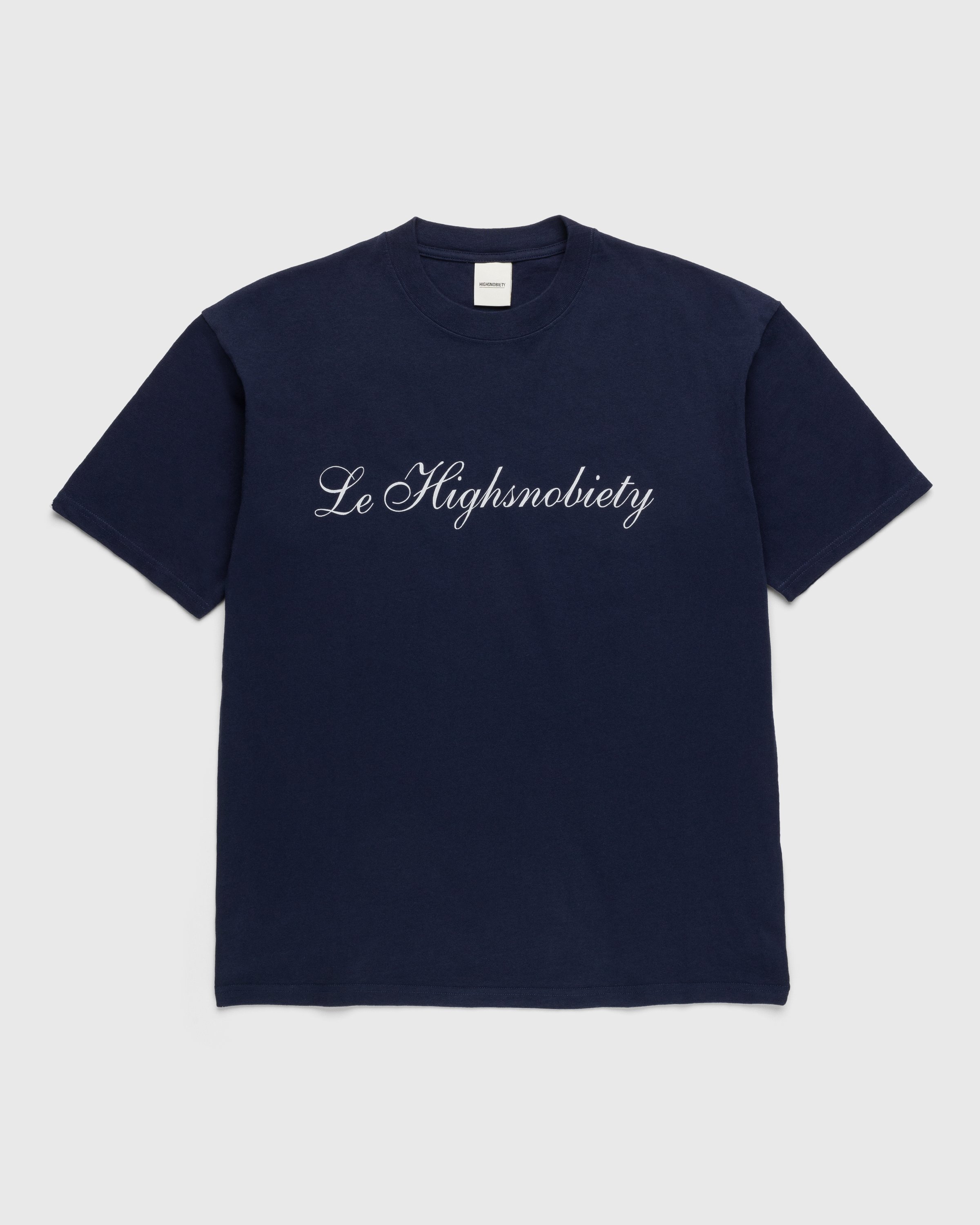 Highsnobiety – Not In Paris 4 Logo T-Shirt Navy | Highsnobiety Shop