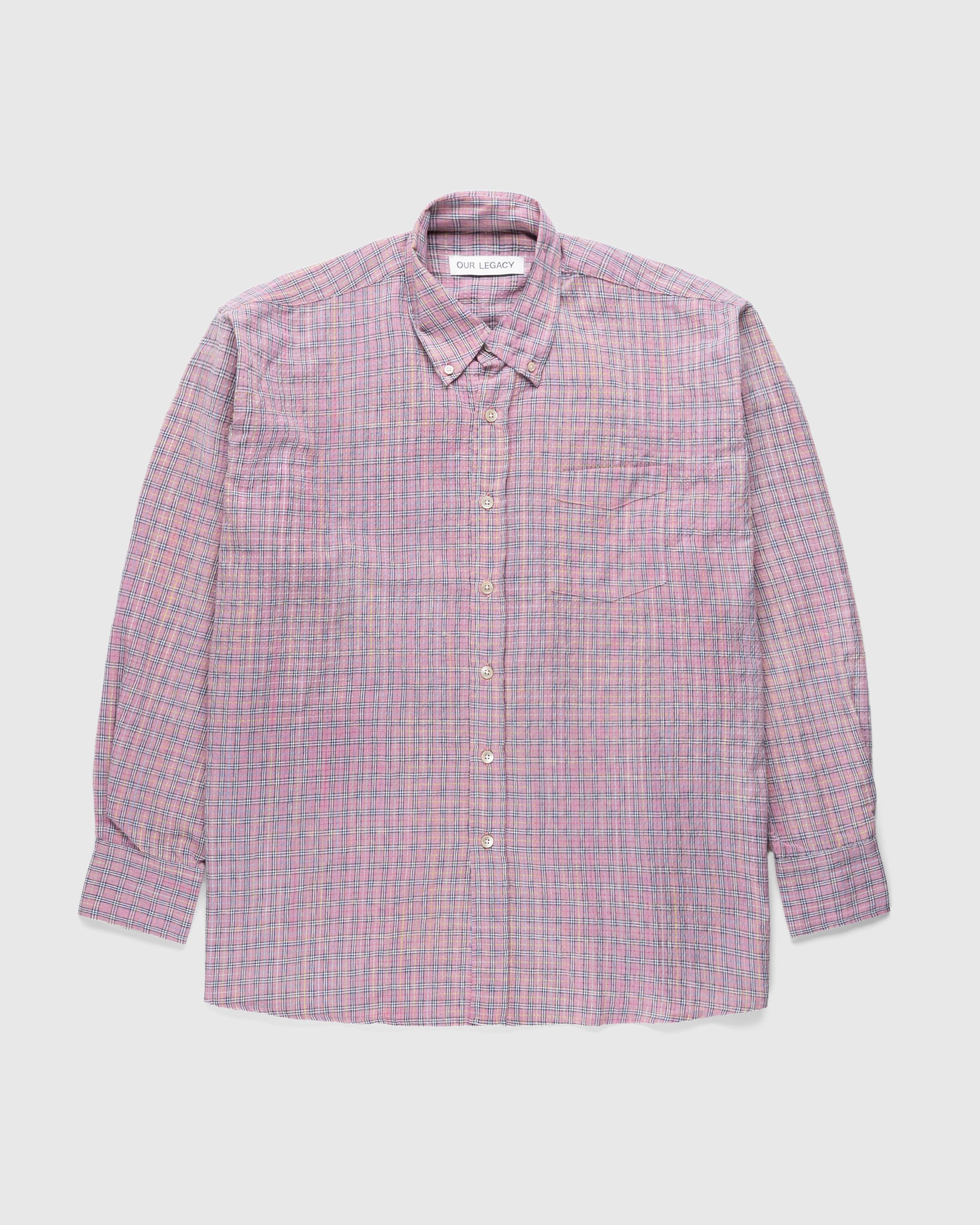 Our Legacy – Borrowed BD Shirt Pink Kimble Check | Highsnobiety Shop