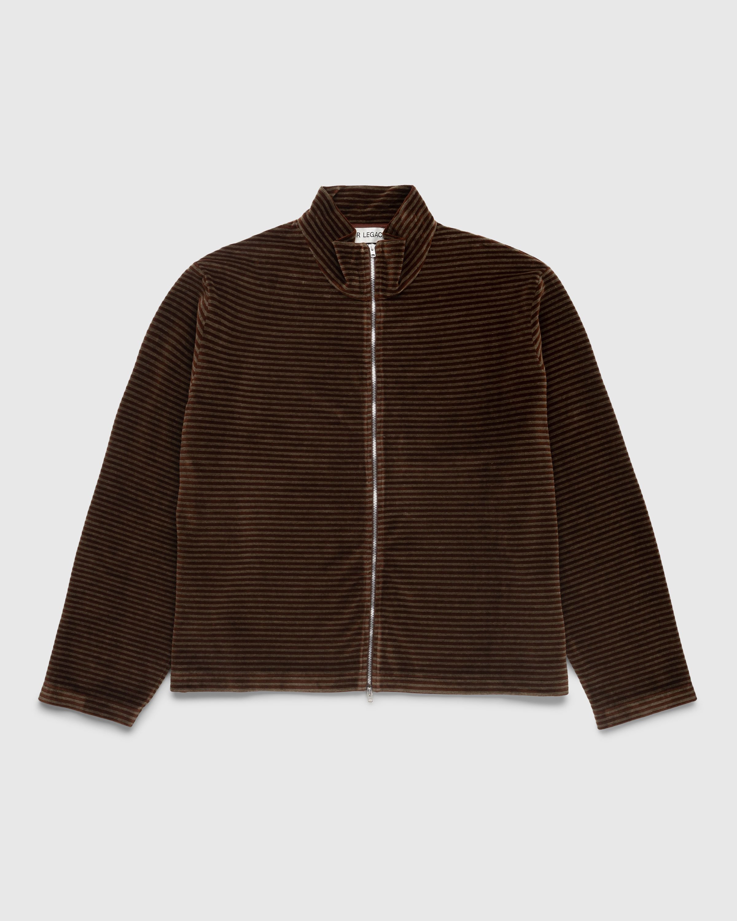 Our Legacy – SHRUNKEN FULLZIP POLO Brown | Highsnobiety Shop