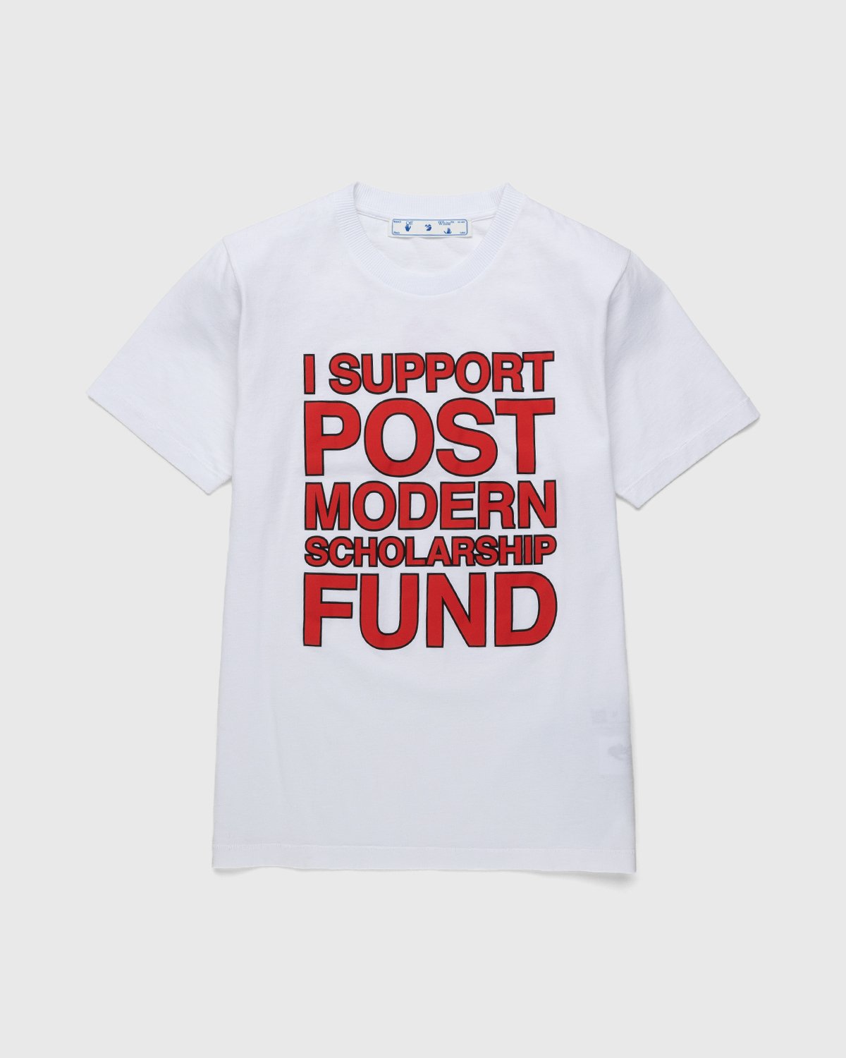 Off-White – Support Post-Modern Tee White/Red Highsnobiety Shop
