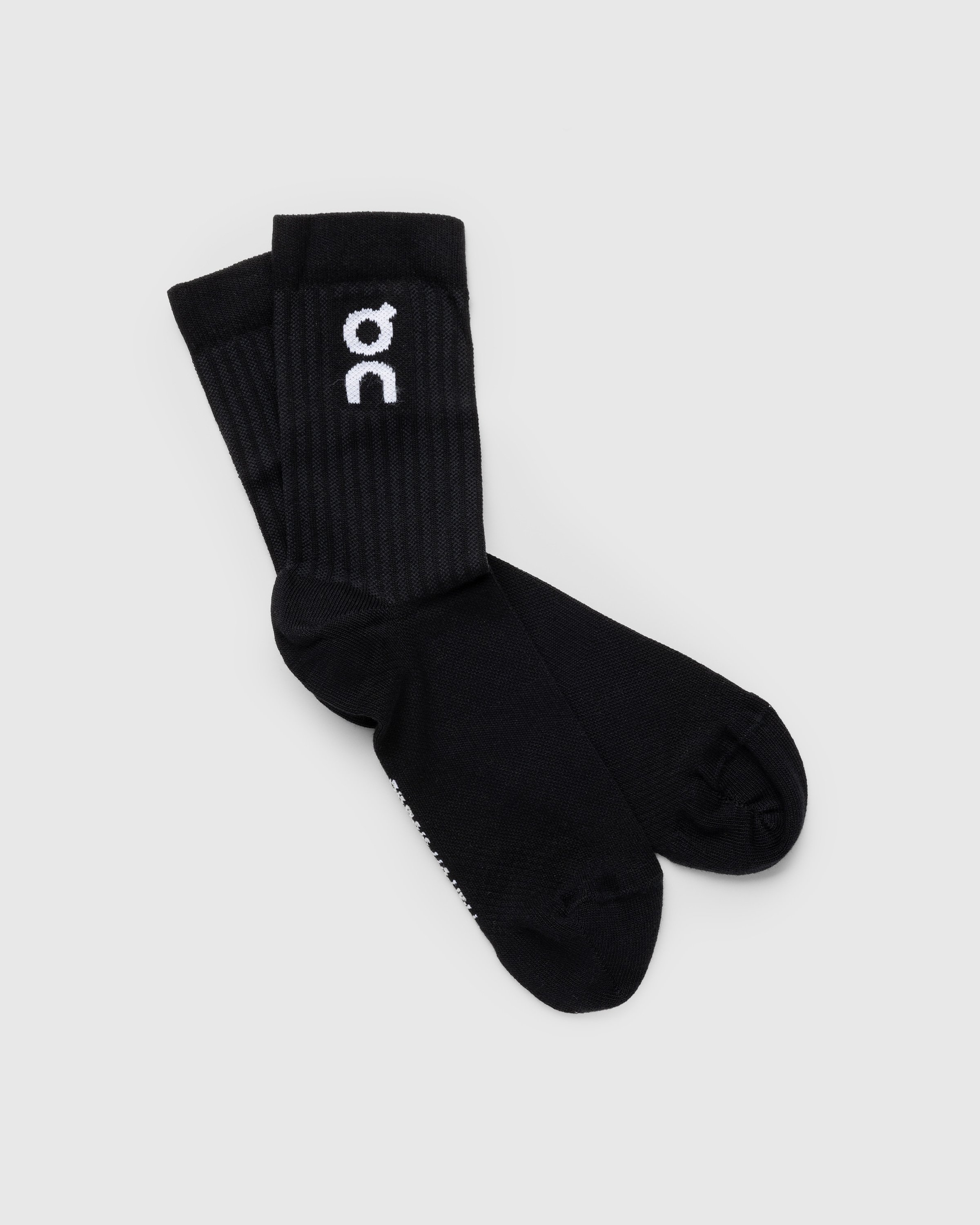 LONG SOCKS WITH LOGO GRID - BUNDLE in black
