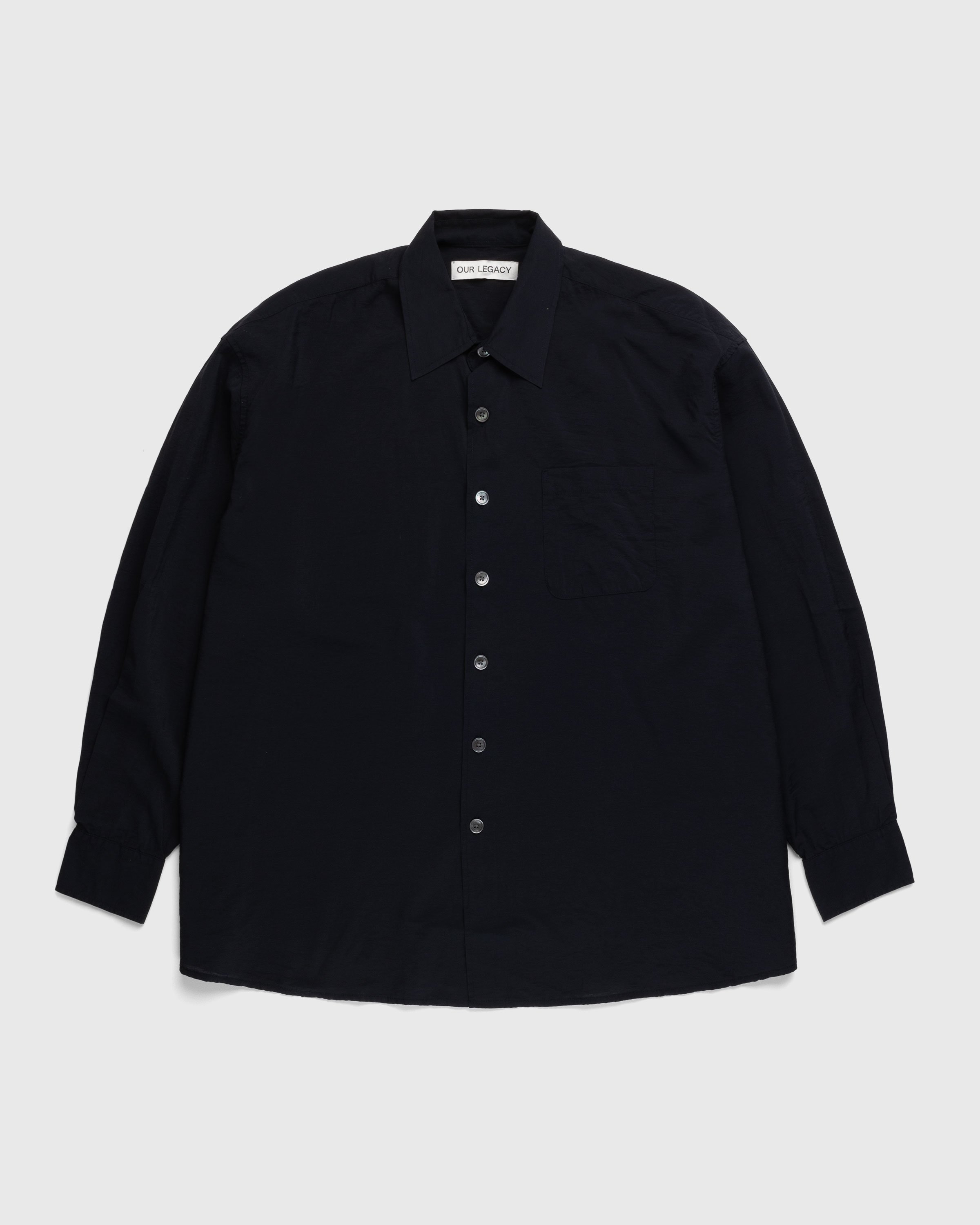 Our Legacy – Borrowed Shirt Black | Highsnobiety Shop