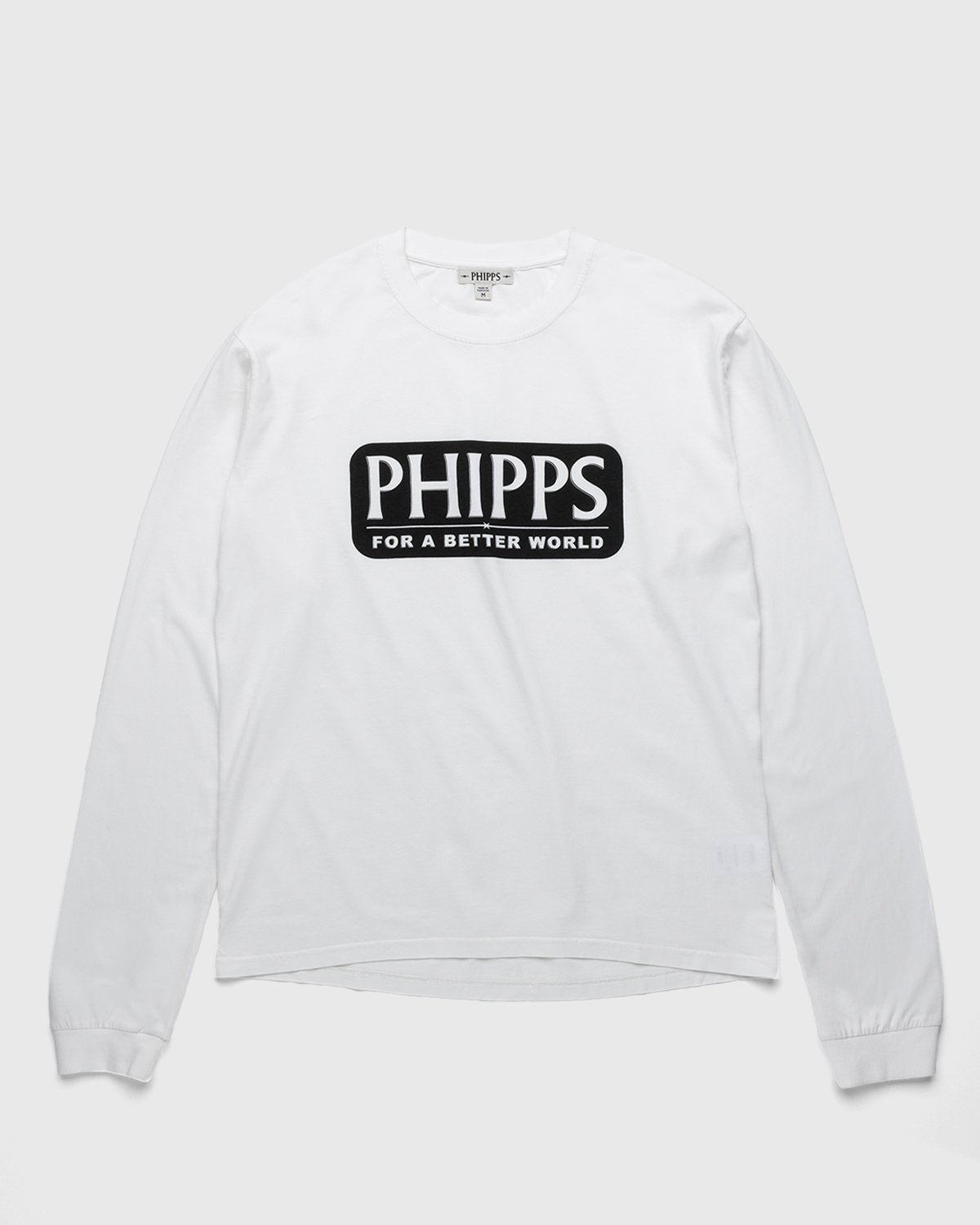 Phipps – Logo Longsleeve White | Highsnobiety Shop