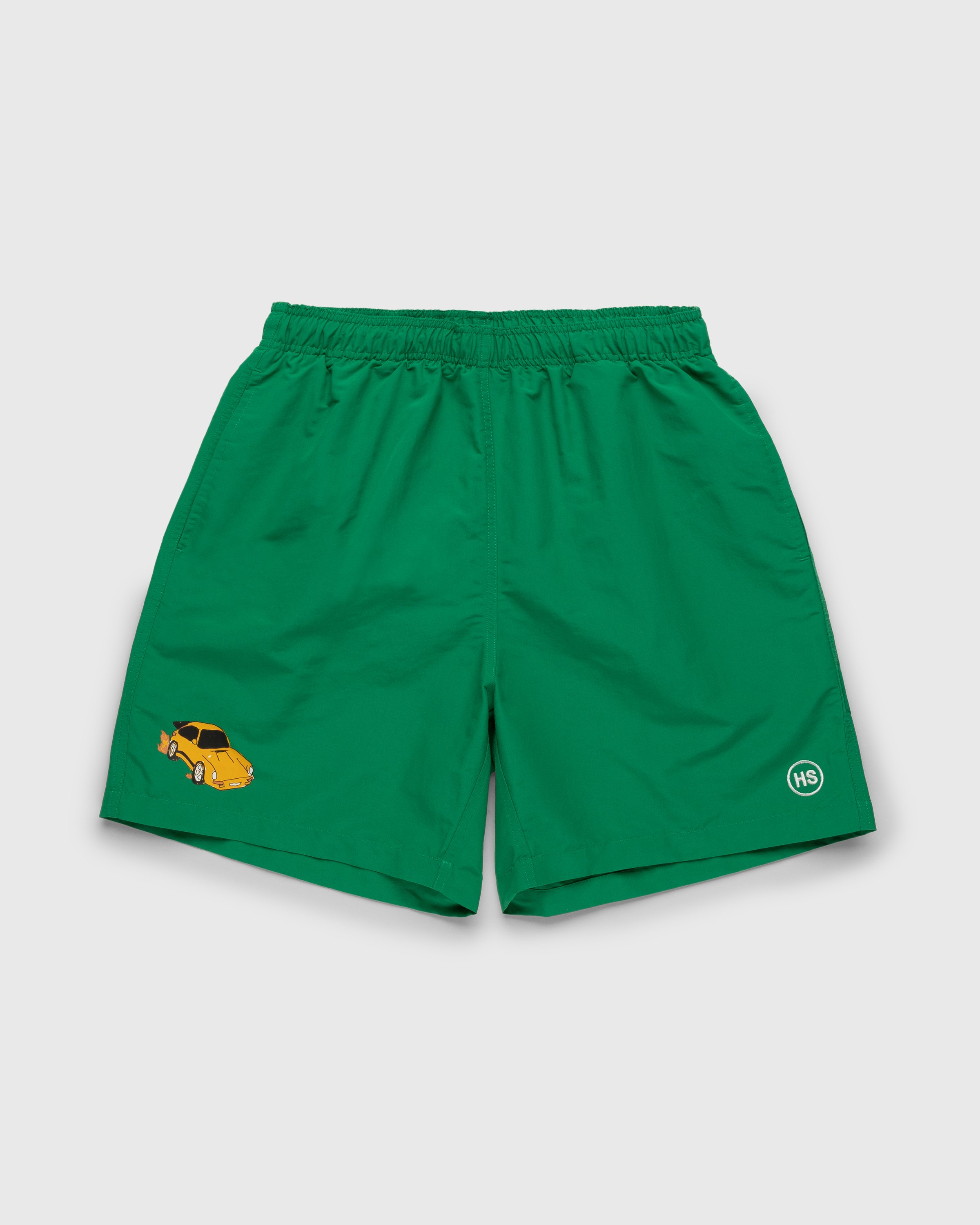 H and 2024 m green shorts