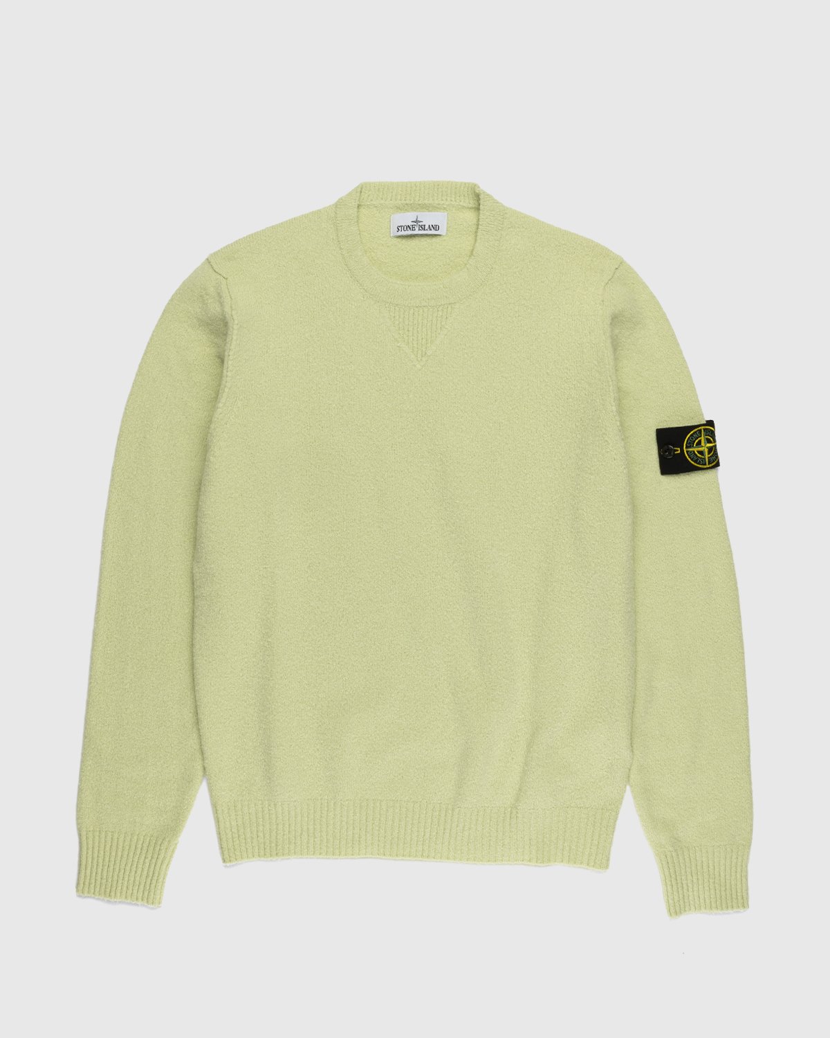 Stone Island – 548D2 Stockinette Stitch Sweater Light Green ...