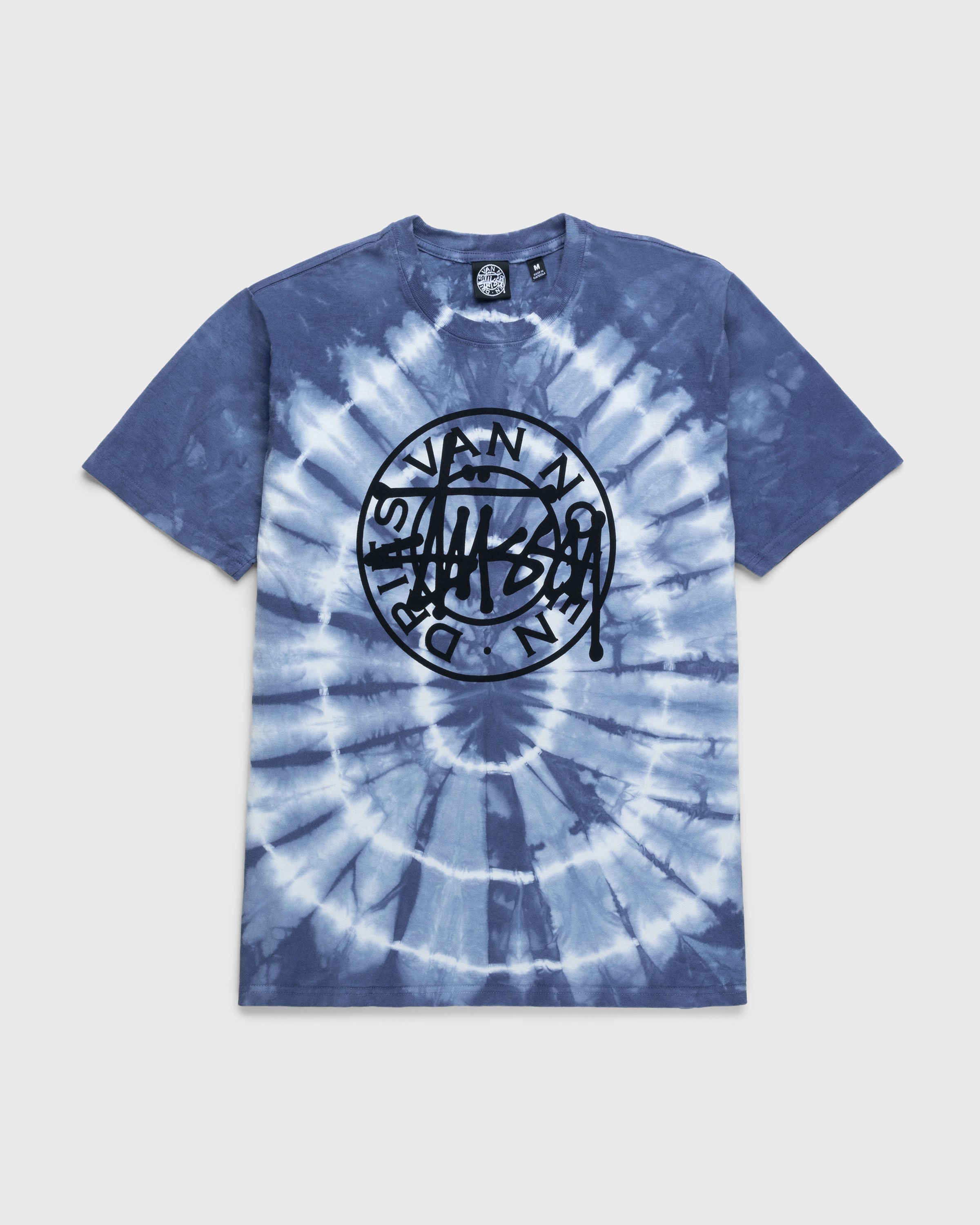 Stussy blue discount tie dye shirt