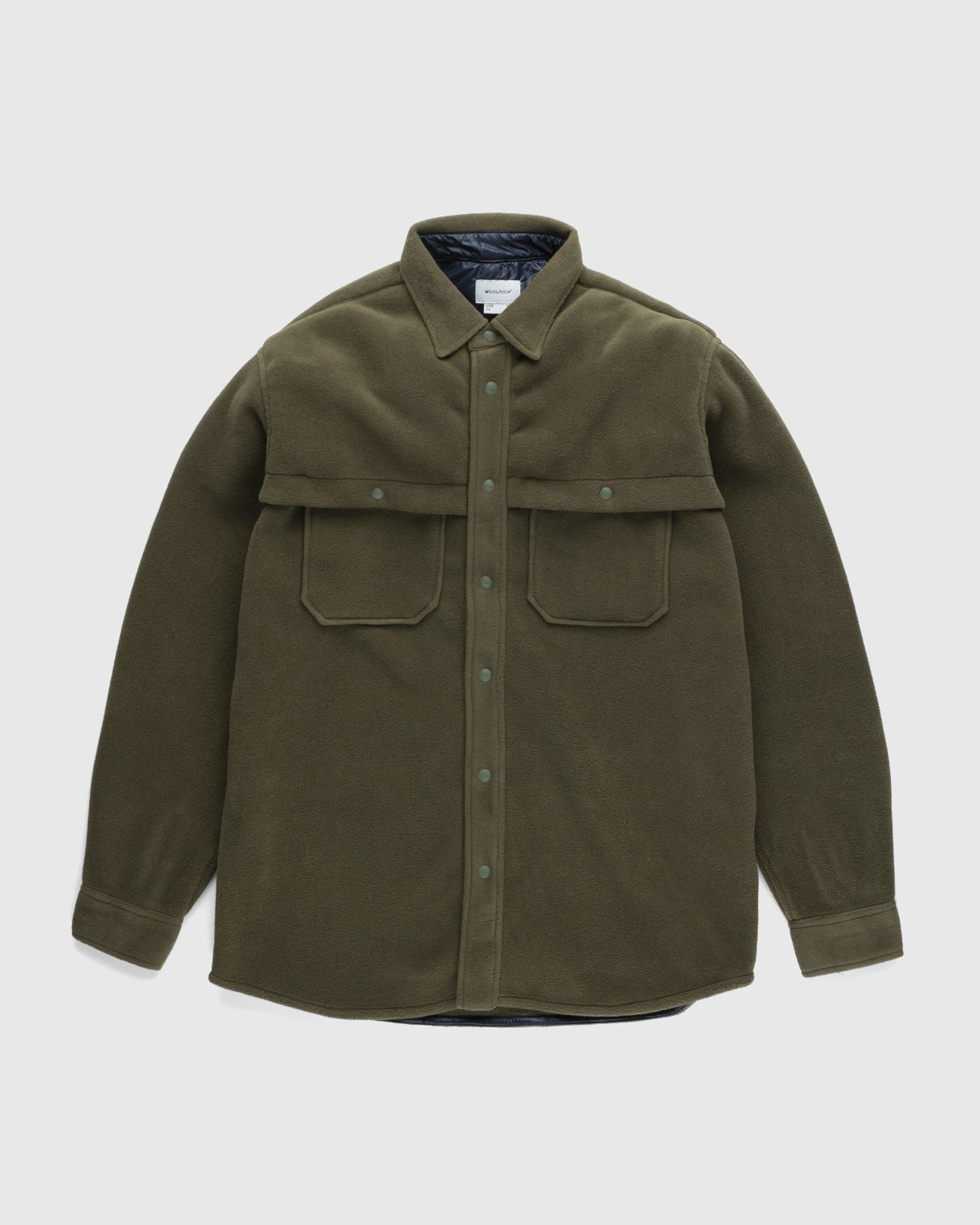 Woolrich – Fleece Stag Shirt Olive | Highsnobiety Shop