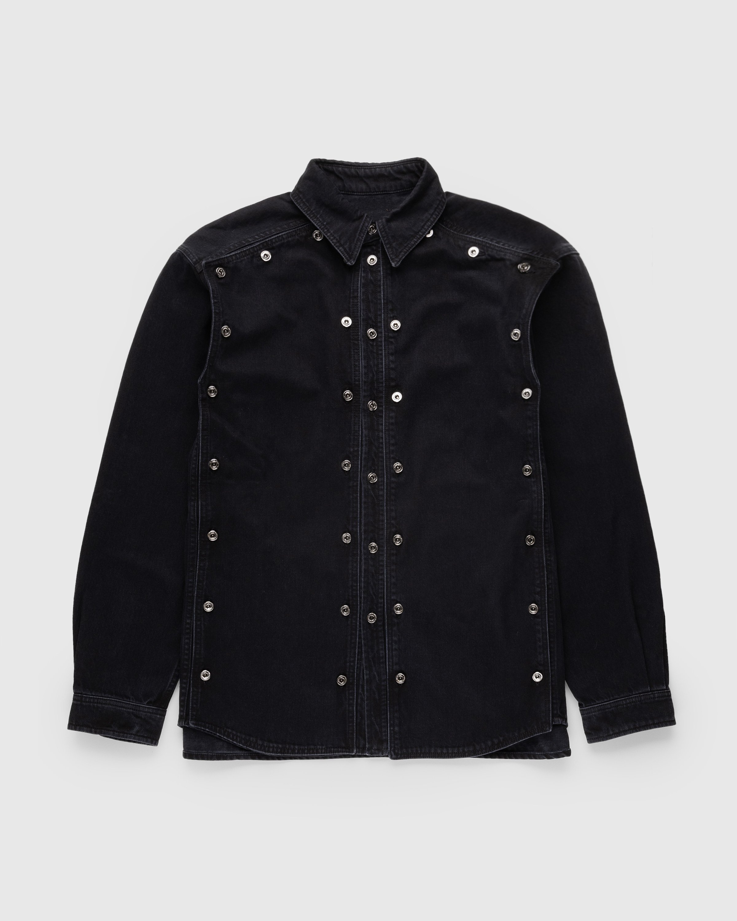 Y/Project – Evergreen Snap Off Denim Shirt Black | Highsnobiety Shop